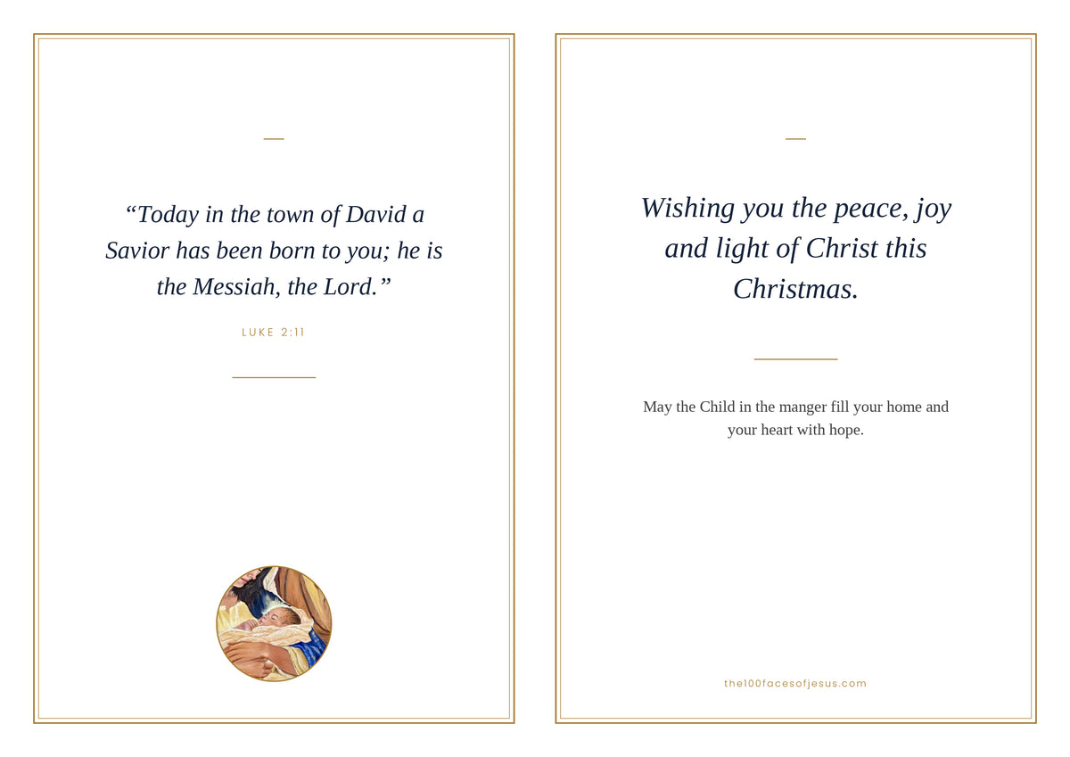 The Lamb's Sacred Arrival, Christmas Greeting Card - Preorder