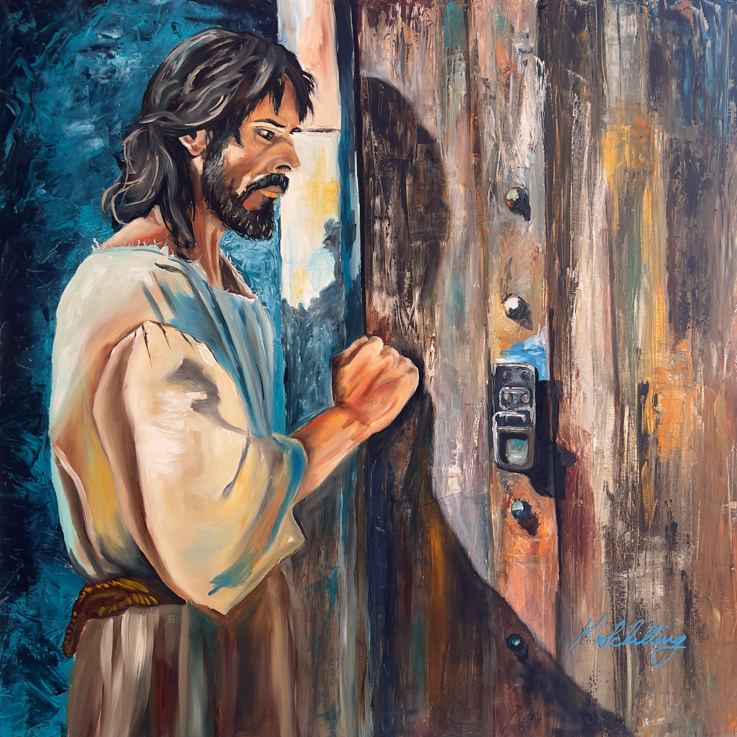 Do You Hear Me Knocking: Pearlescent Print