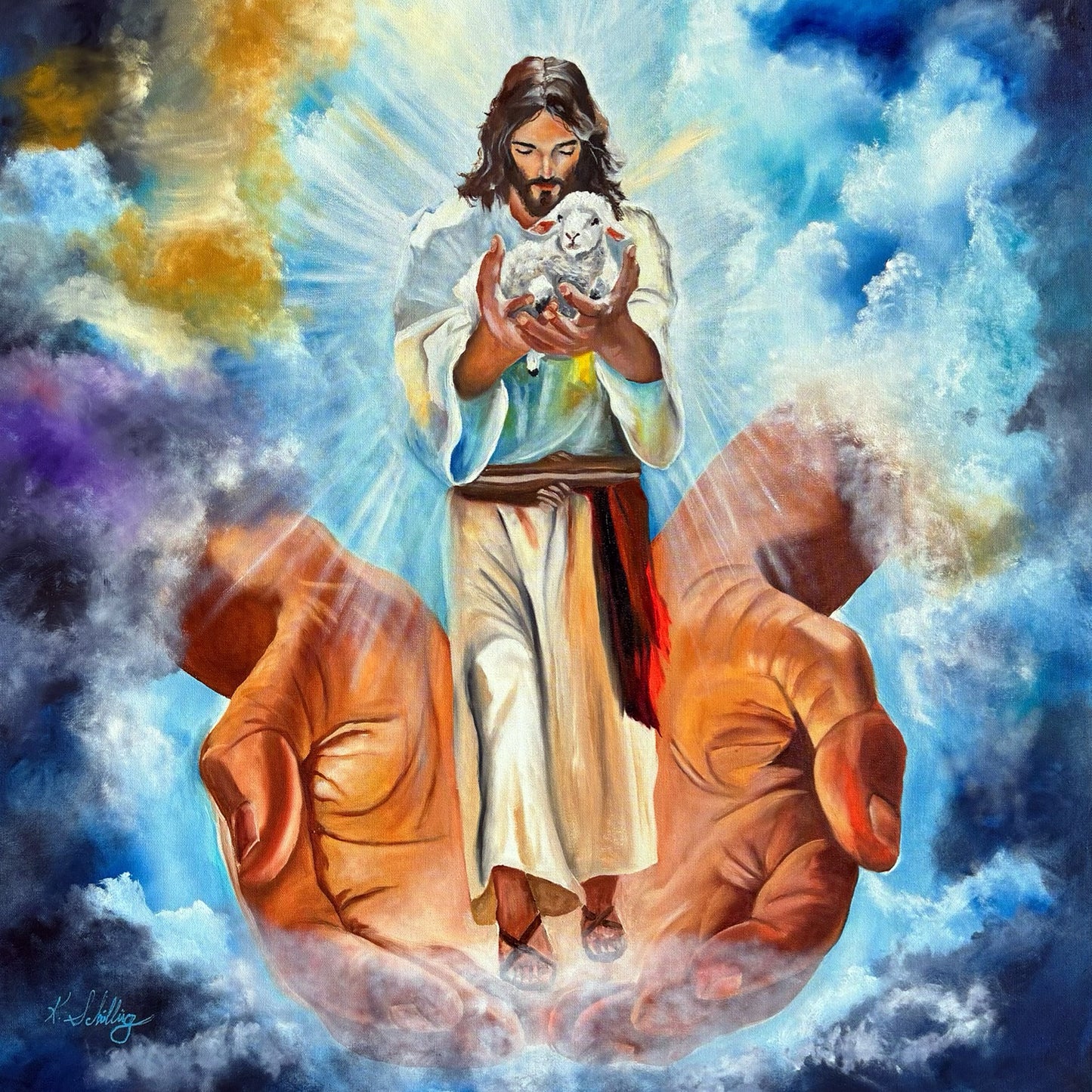 Luminous Cradle of Faith, Acrylic Blocks
