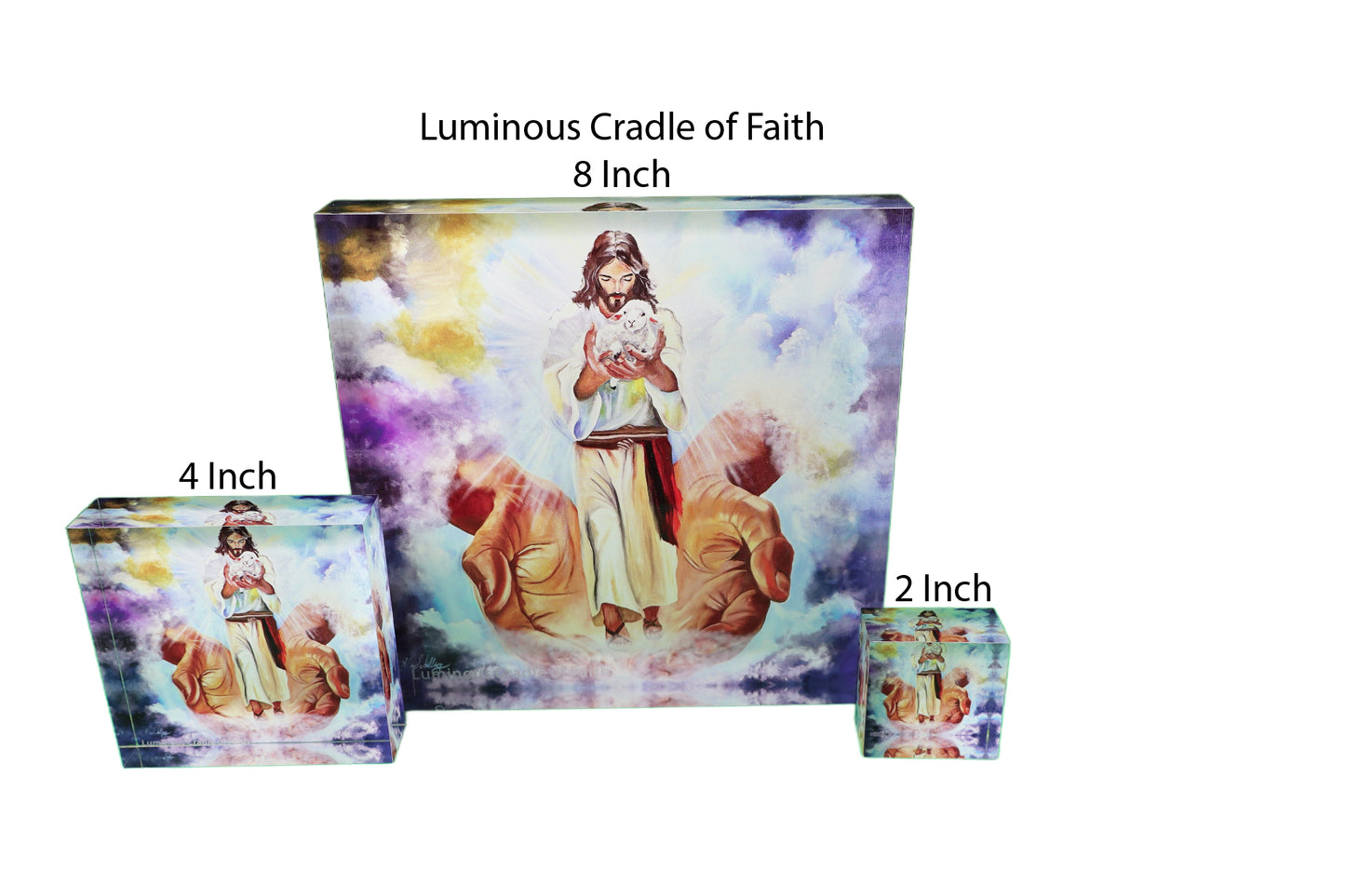 Luminous Cradle of Faith, Acrylic Blocks
