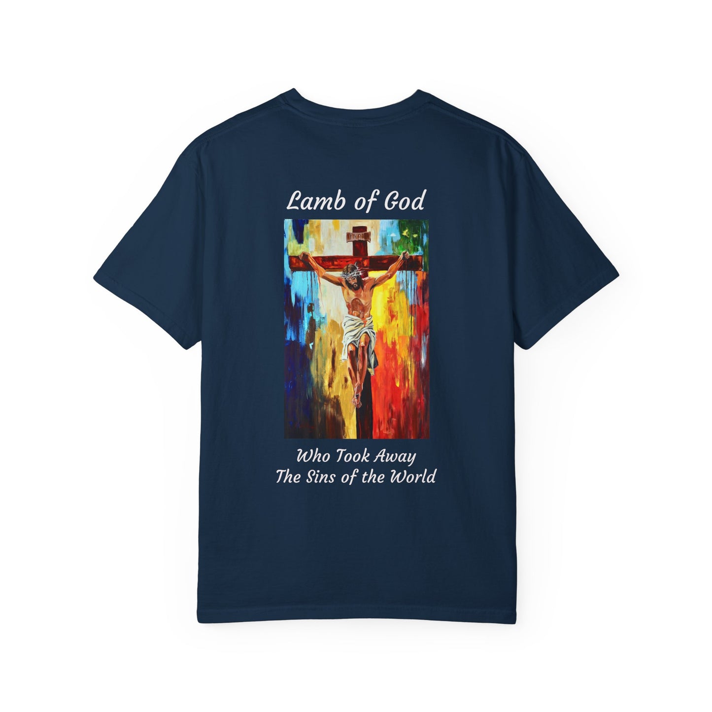 Lamb of God/Who Took Away The Sins of the World T-Shirt — "The 100 Faces of Jesus A Sacred Ode: Healing"