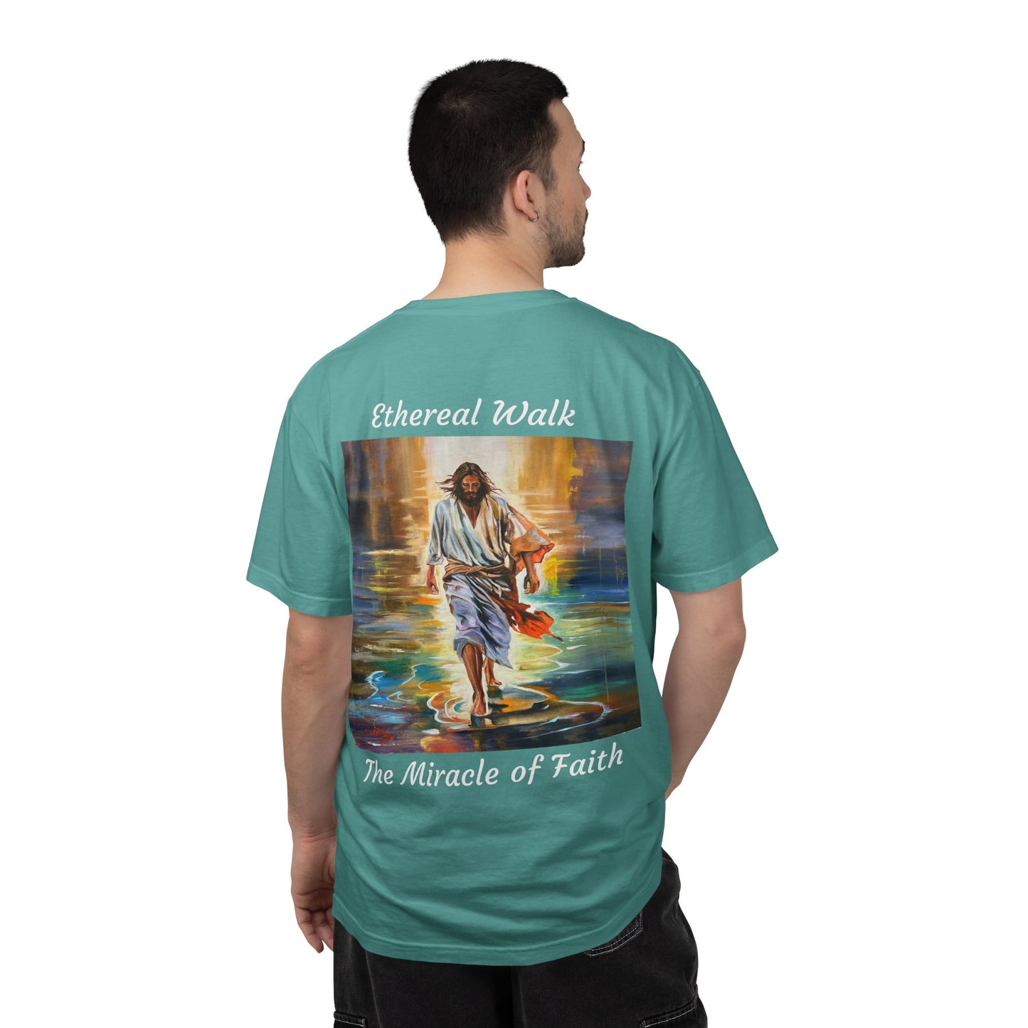 Ethereal Walk/The Miracle of Faith T-Shirt — "The 100 Faces of Jesus A Sacred Ode: Healing"