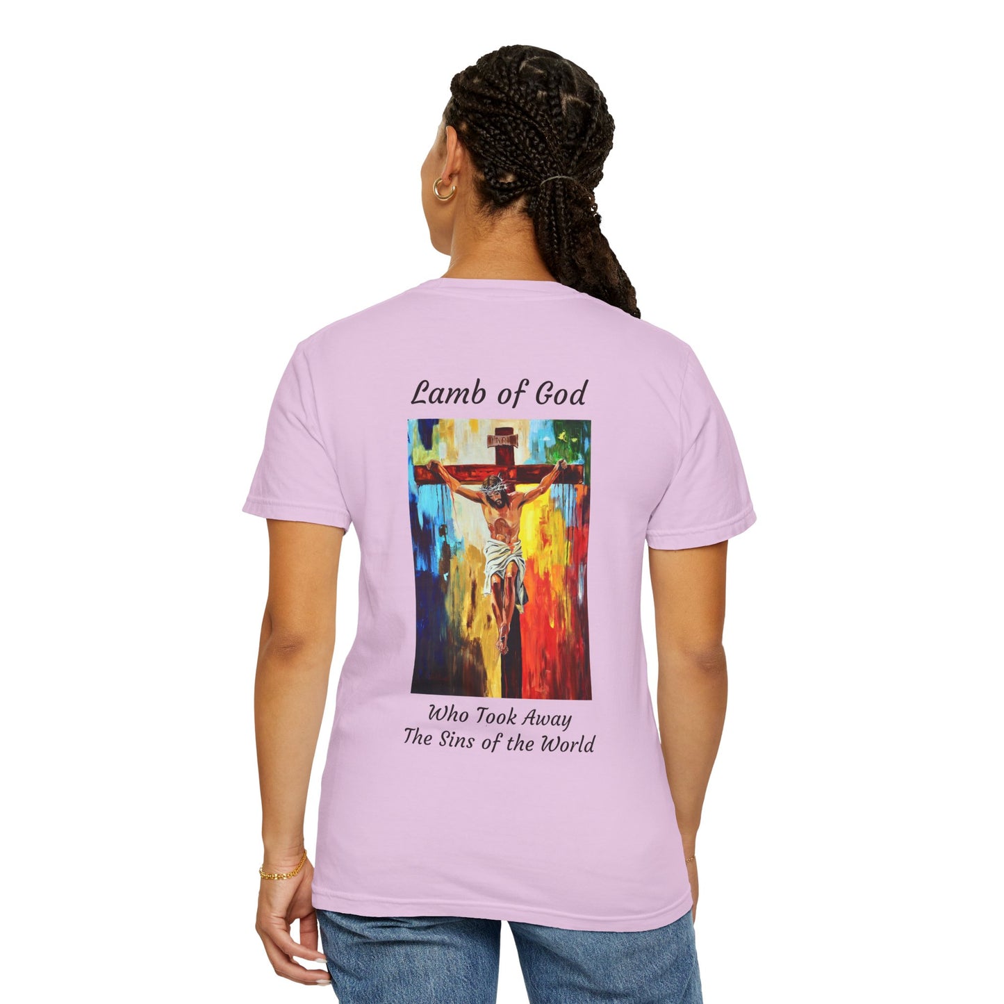 Lamb of God/Who Took Away The Sins of the World T-Shirt — "The 100 Faces of Jesus A Sacred Ode: Healing"