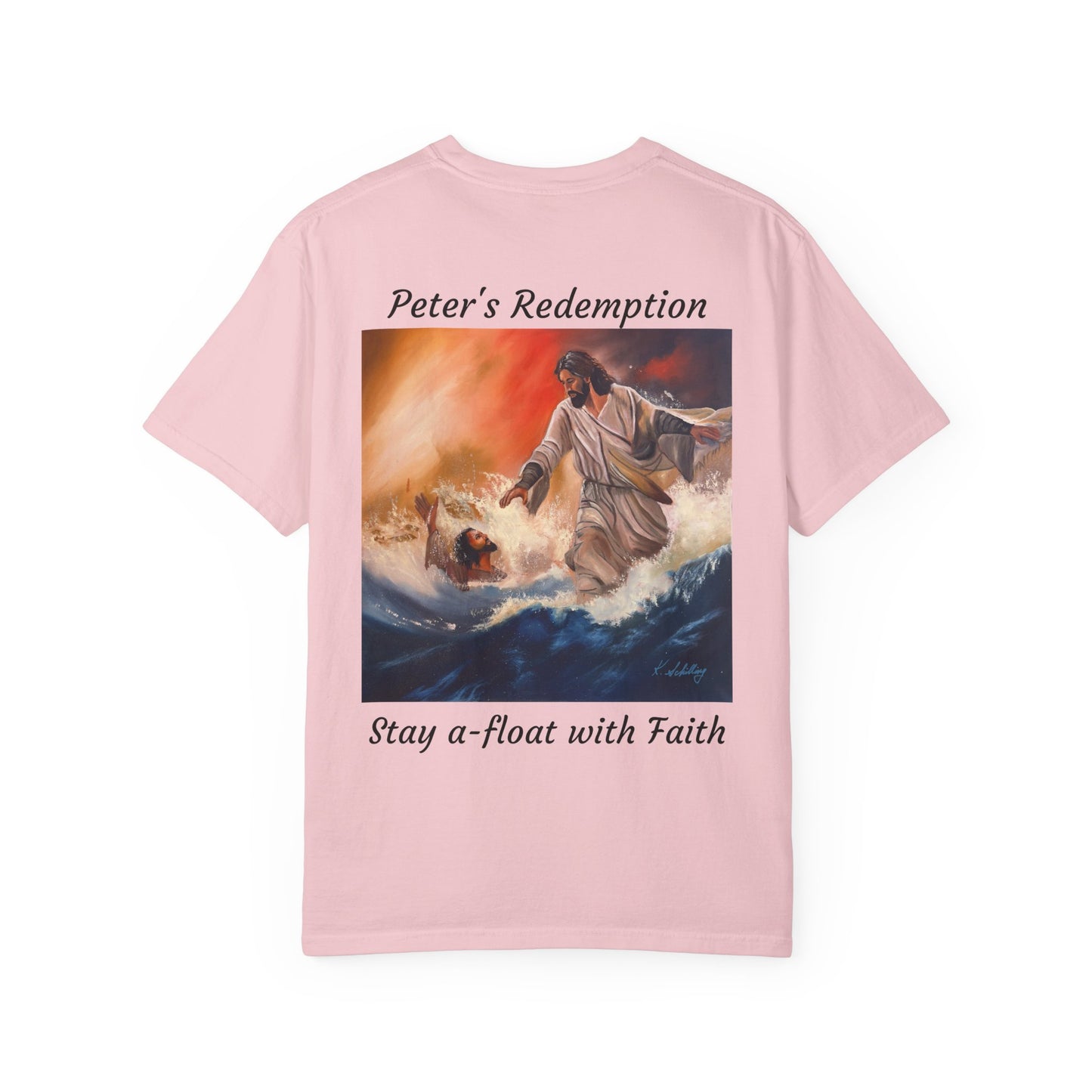 Christian Jesus Walks on Water T-Shirt — "The 100 Faces of Jesus A Sacred Ode: Healing"