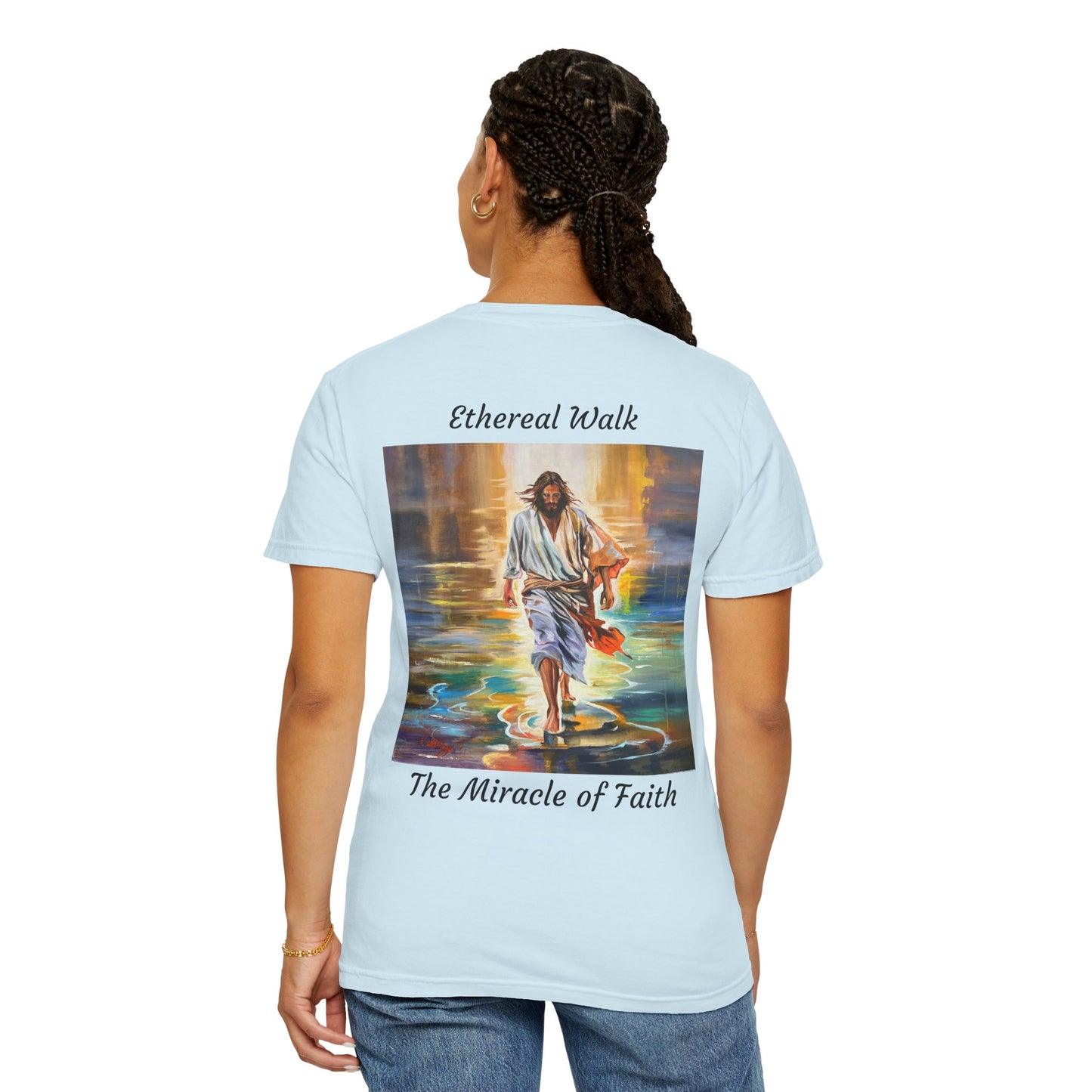 Ethereal Walk/The Miracle of Faith T-Shirt — "The 100 Faces of Jesus A Sacred Ode: Healing"