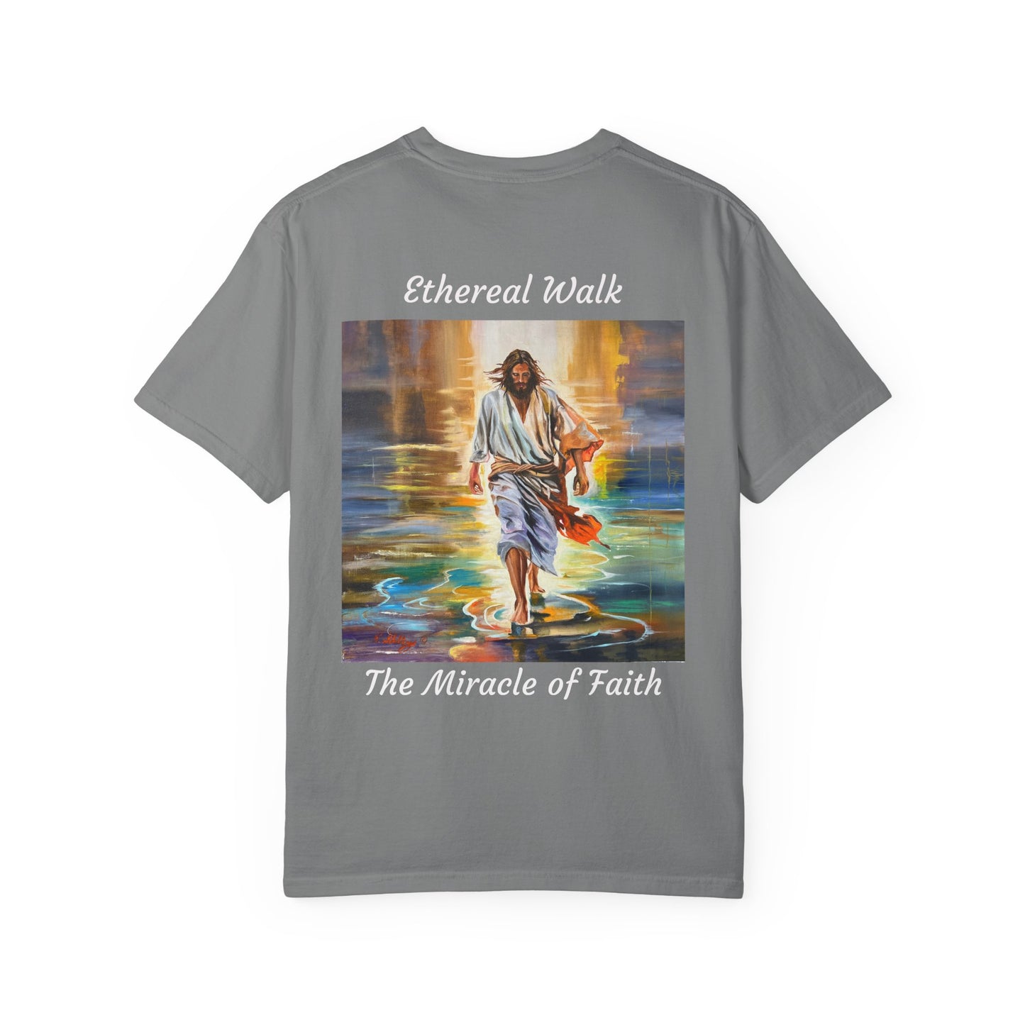Ethereal Walk/The Miracle of Faith T-Shirt — "The 100 Faces of Jesus A Sacred Ode: Healing"
