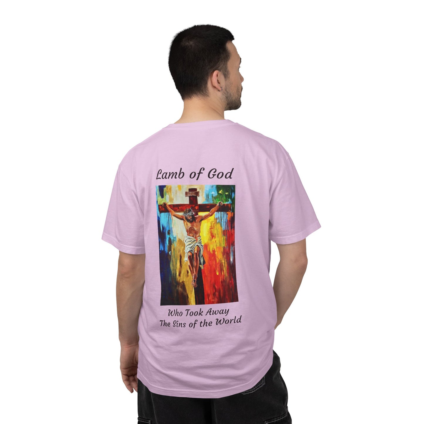 Lamb of God/Who Took Away The Sins of the World T-Shirt — "The 100 Faces of Jesus A Sacred Ode: Healing"