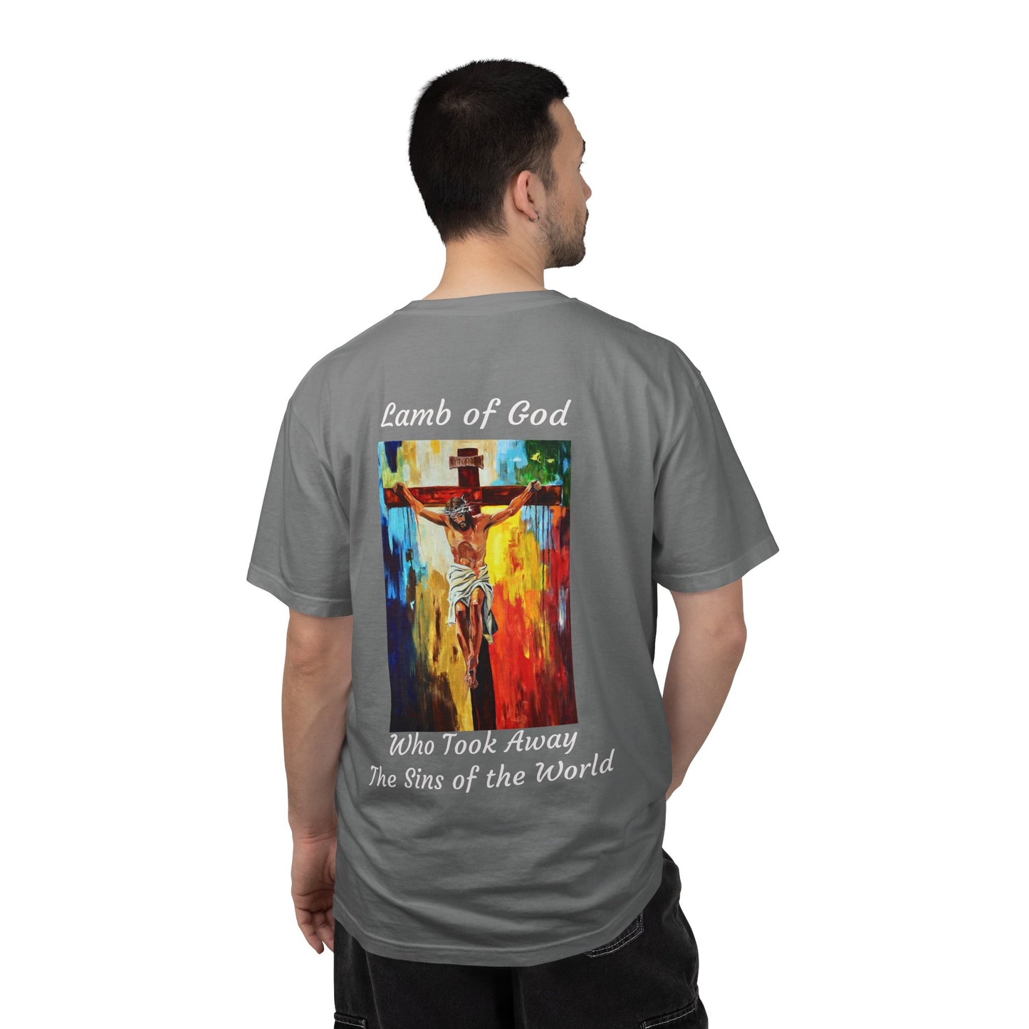Lamb of God/Who Took Away The Sins of the World T-Shirt — "The 100 Faces of Jesus A Sacred Ode: Healing"