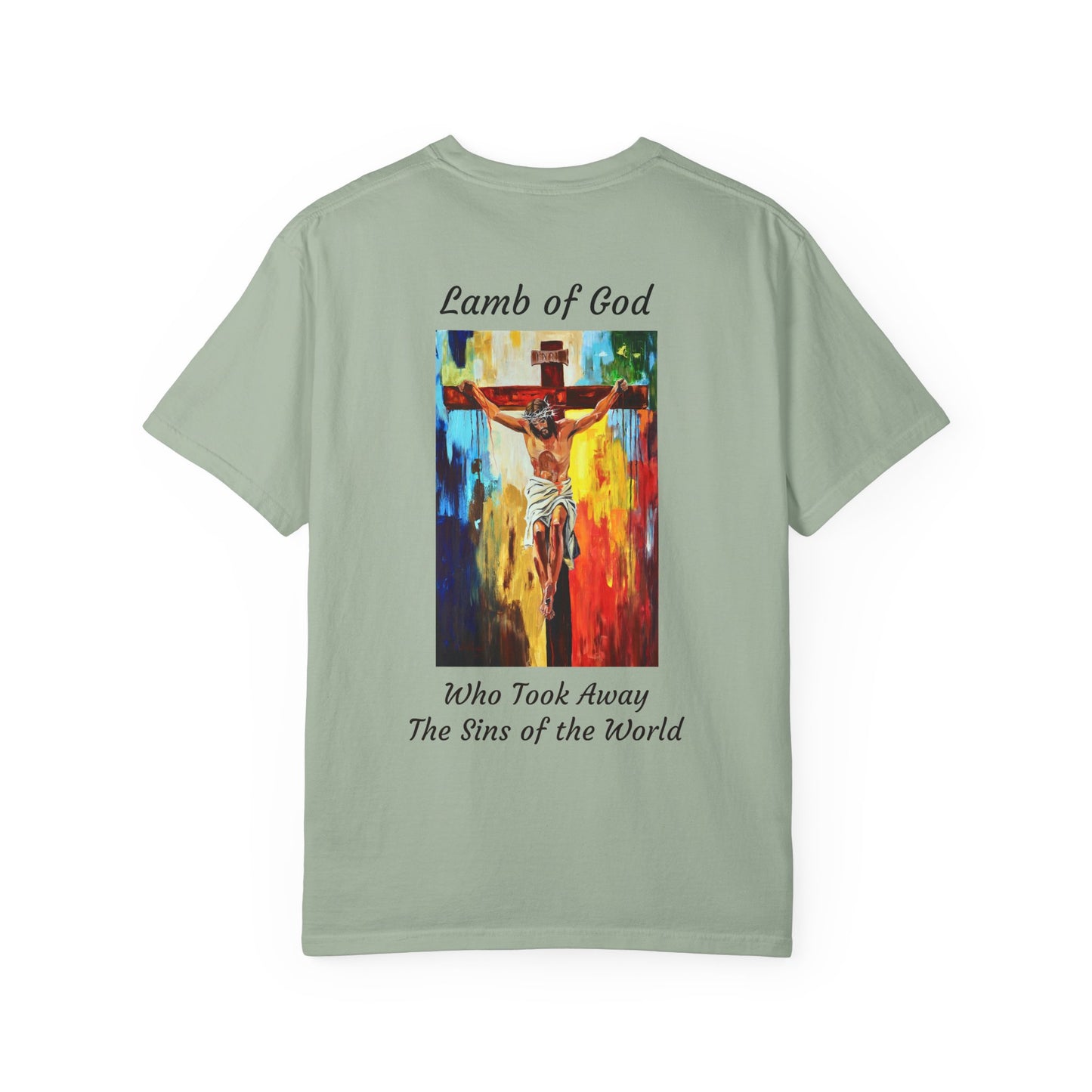 Lamb of God/Who Took Away The Sins of the World T-Shirt — "The 100 Faces of Jesus A Sacred Ode: Healing"