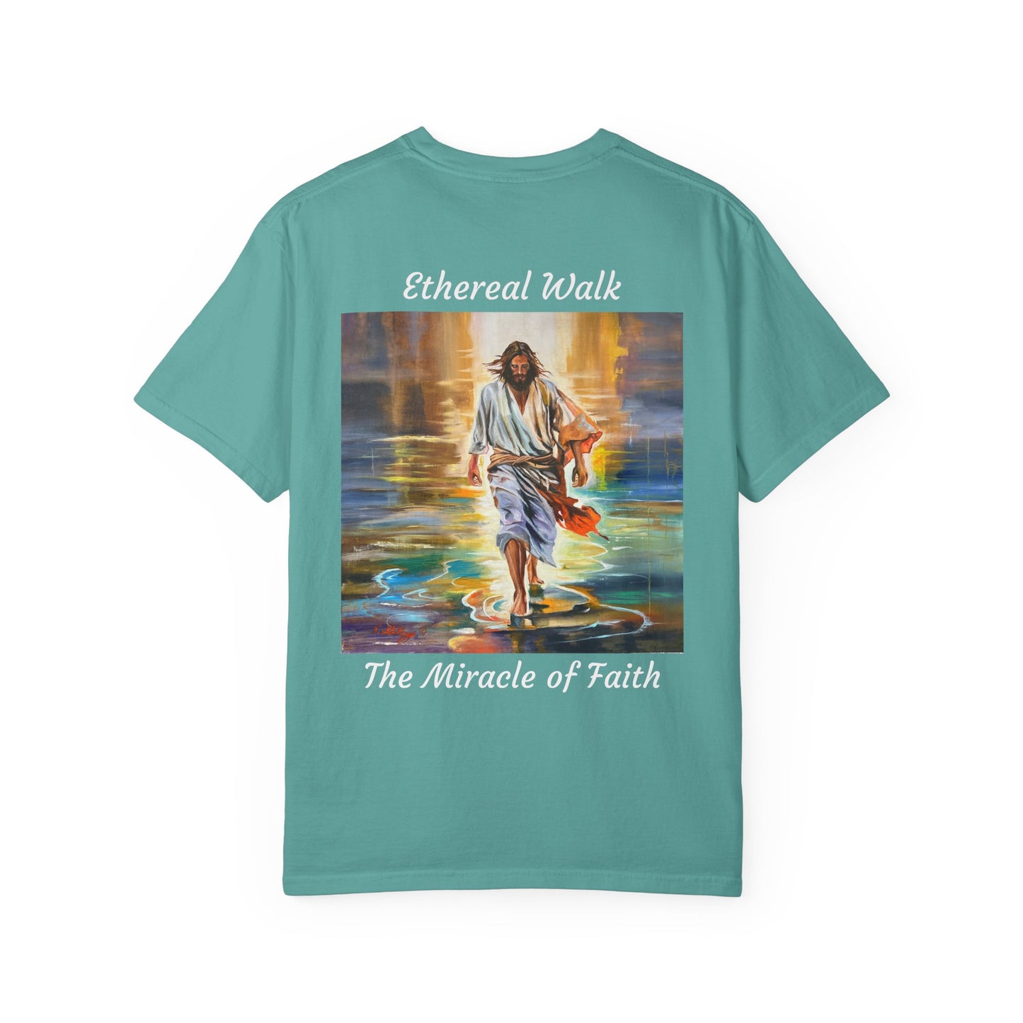 Ethereal Walk/The Miracle of Faith T-Shirt — "The 100 Faces of Jesus A Sacred Ode: Healing"