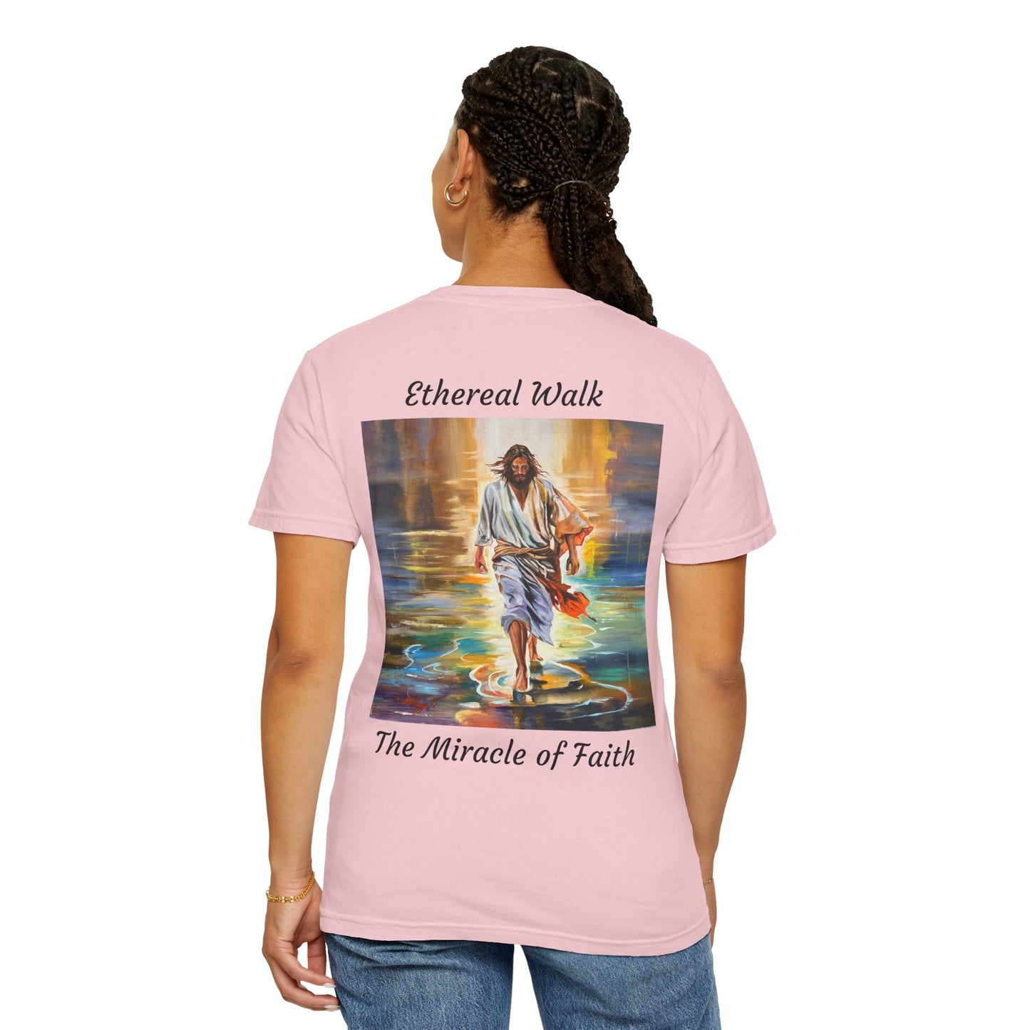 Ethereal Walk/The Miracle of Faith T-Shirt — "The 100 Faces of Jesus A Sacred Ode: Healing"
