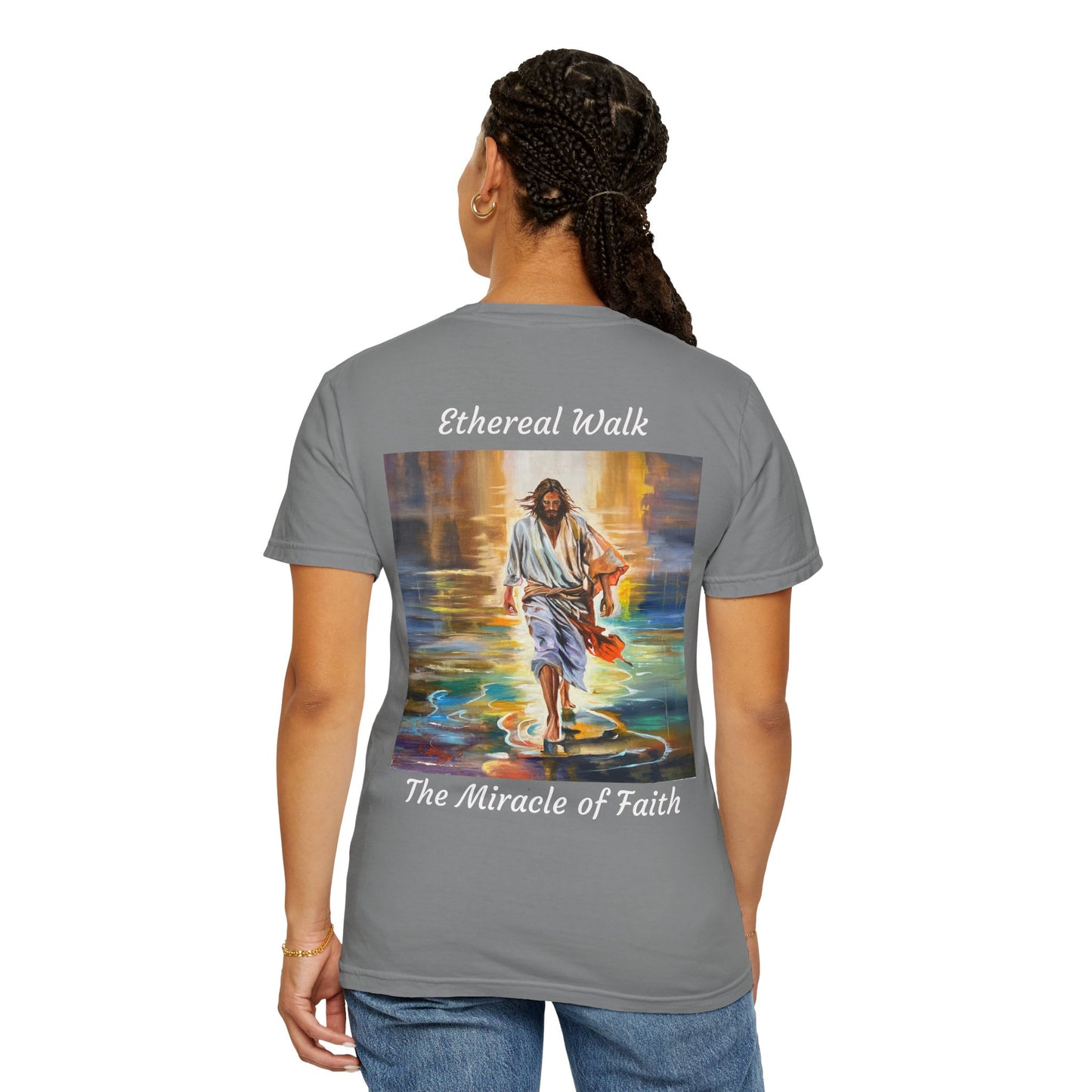 Ethereal Walk/The Miracle of Faith T-Shirt — "The 100 Faces of Jesus A Sacred Ode: Healing"