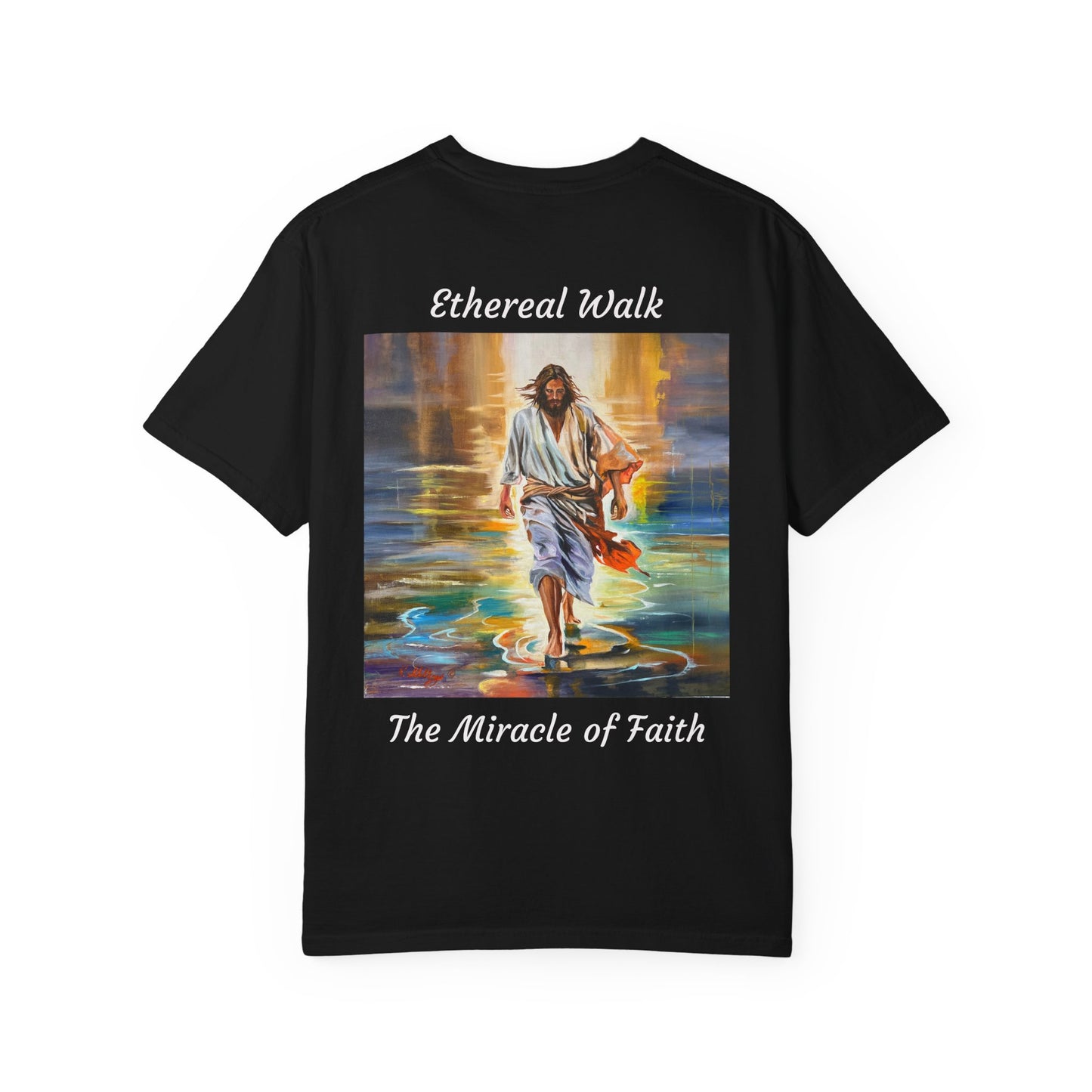 Ethereal Walk/The Miracle of Faith T-Shirt — "The 100 Faces of Jesus A Sacred Ode: Healing"