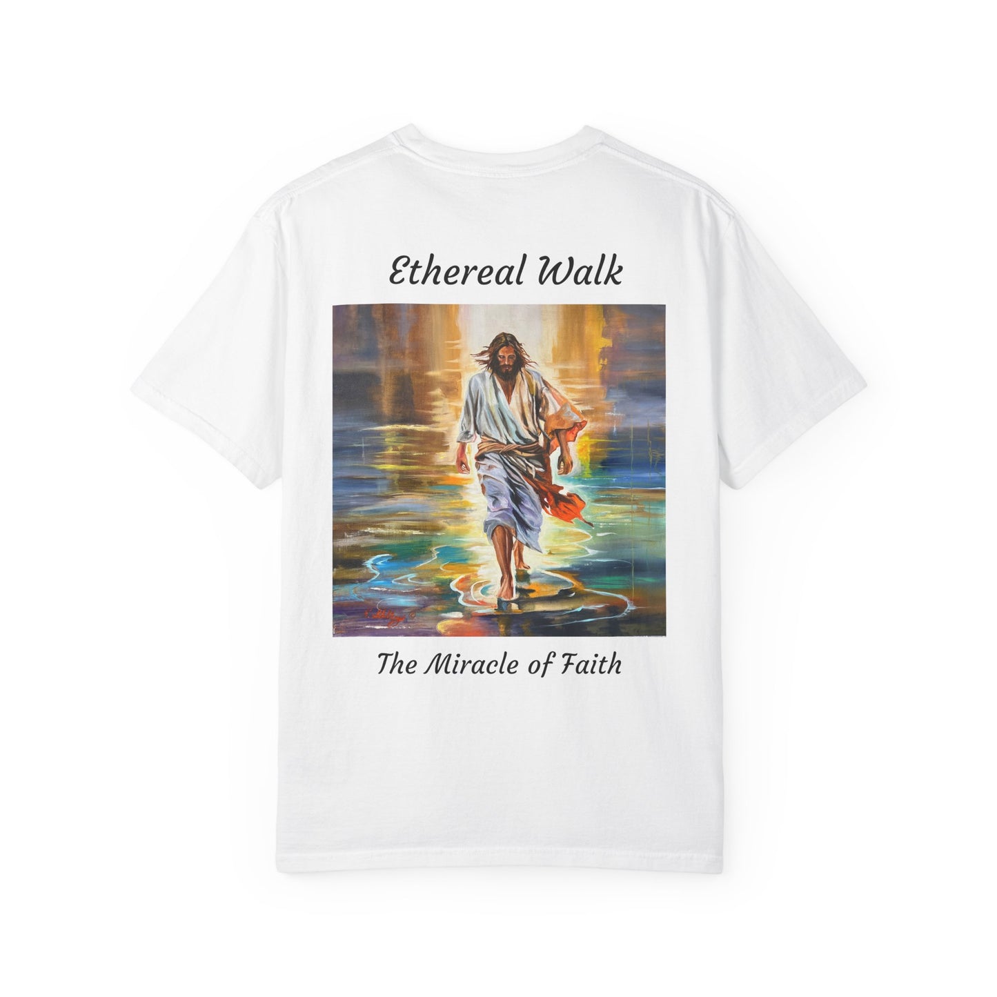 Ethereal Walk/The Miracle of Faith T-Shirt — "The 100 Faces of Jesus A Sacred Ode: Healing"