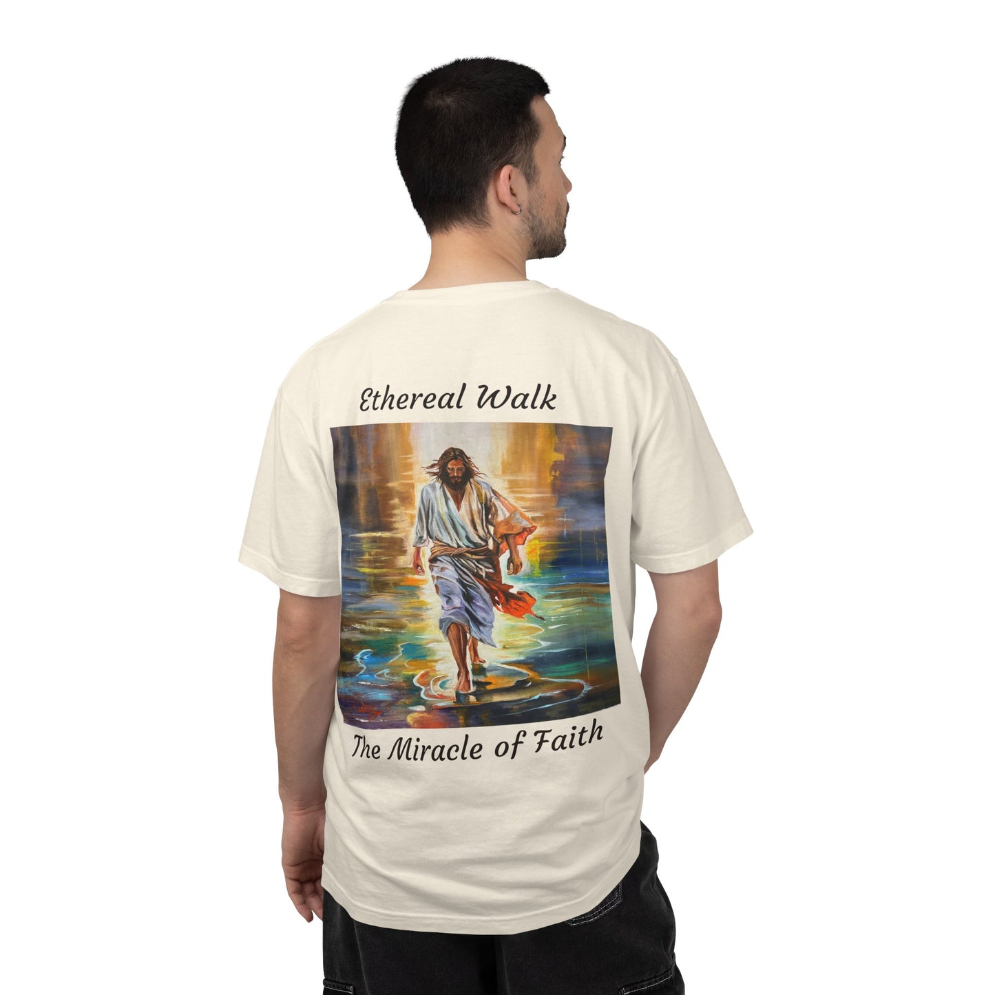 Ethereal Walk/The Miracle of Faith T-Shirt — "The 100 Faces of Jesus A Sacred Ode: Healing"