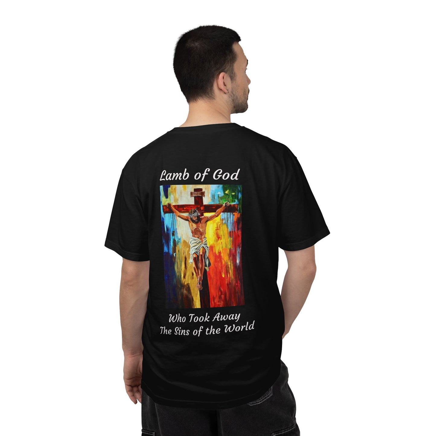 Lamb of God/Who Took Away The Sins of the World T-Shirt — "The 100 Faces of Jesus A Sacred Ode: Healing"