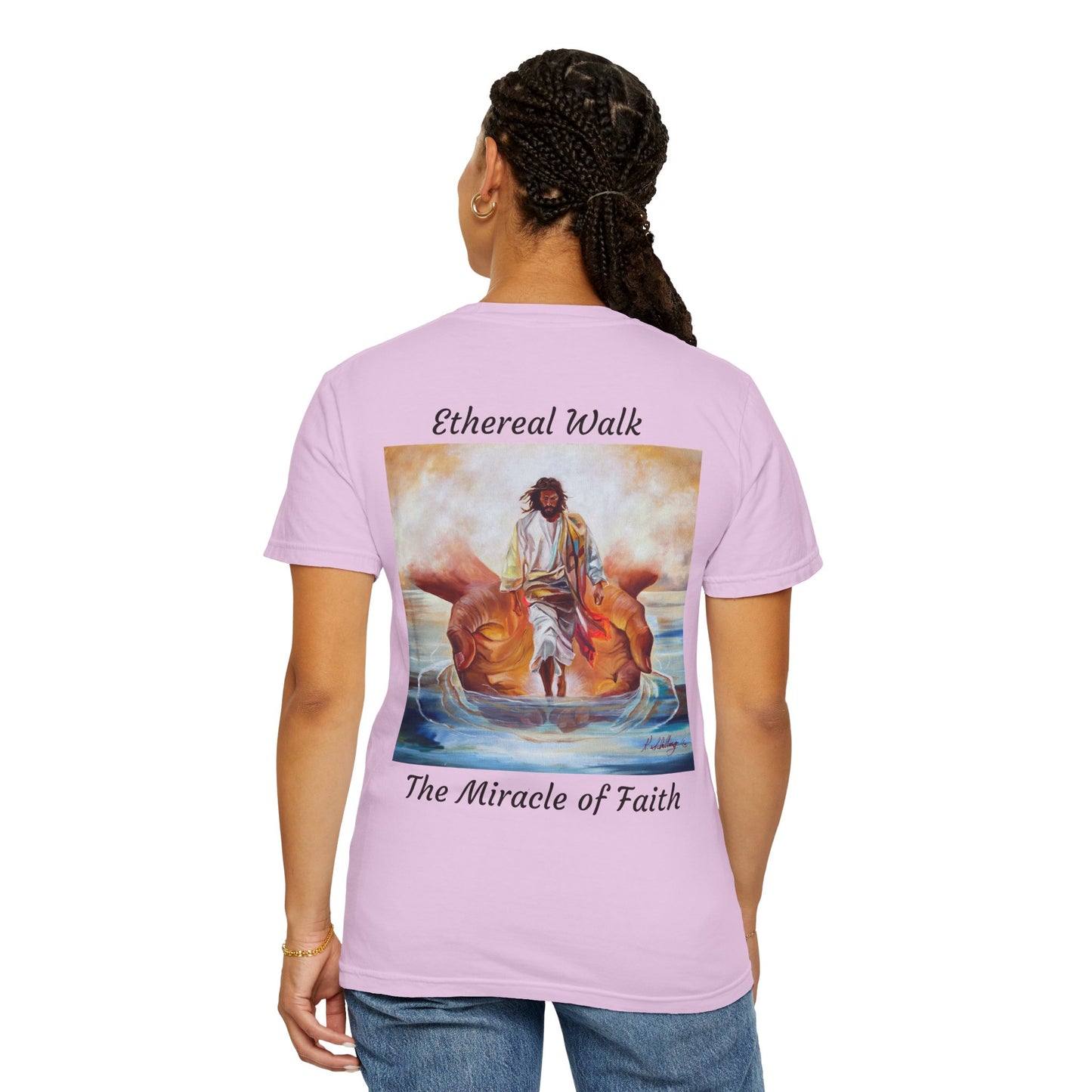 Ethereal Walk/The Miracle of Faith T-Shirt — "The 100 Faces of Jesus A Sacred Ode: Healing"