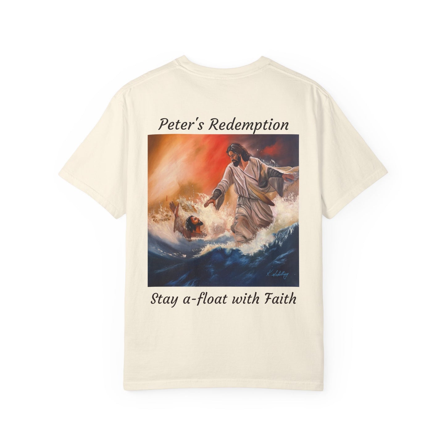 Christian Jesus Walks on Water T-Shirt — "The 100 Faces of Jesus A Sacred Ode: Healing"