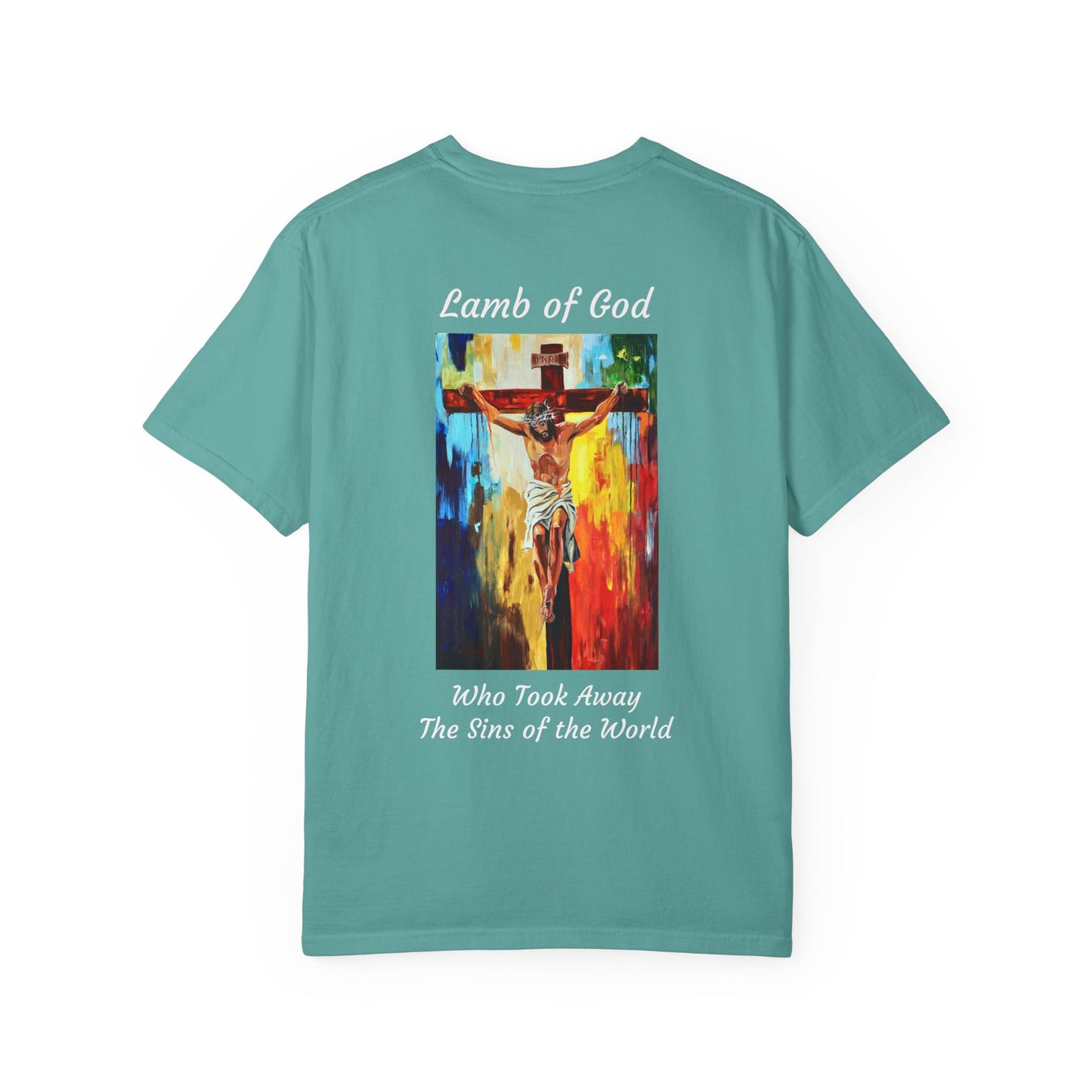 Lamb of God/Who Took Away The Sins of the World T-Shirt — "The 100 Faces of Jesus A Sacred Ode: Healing"