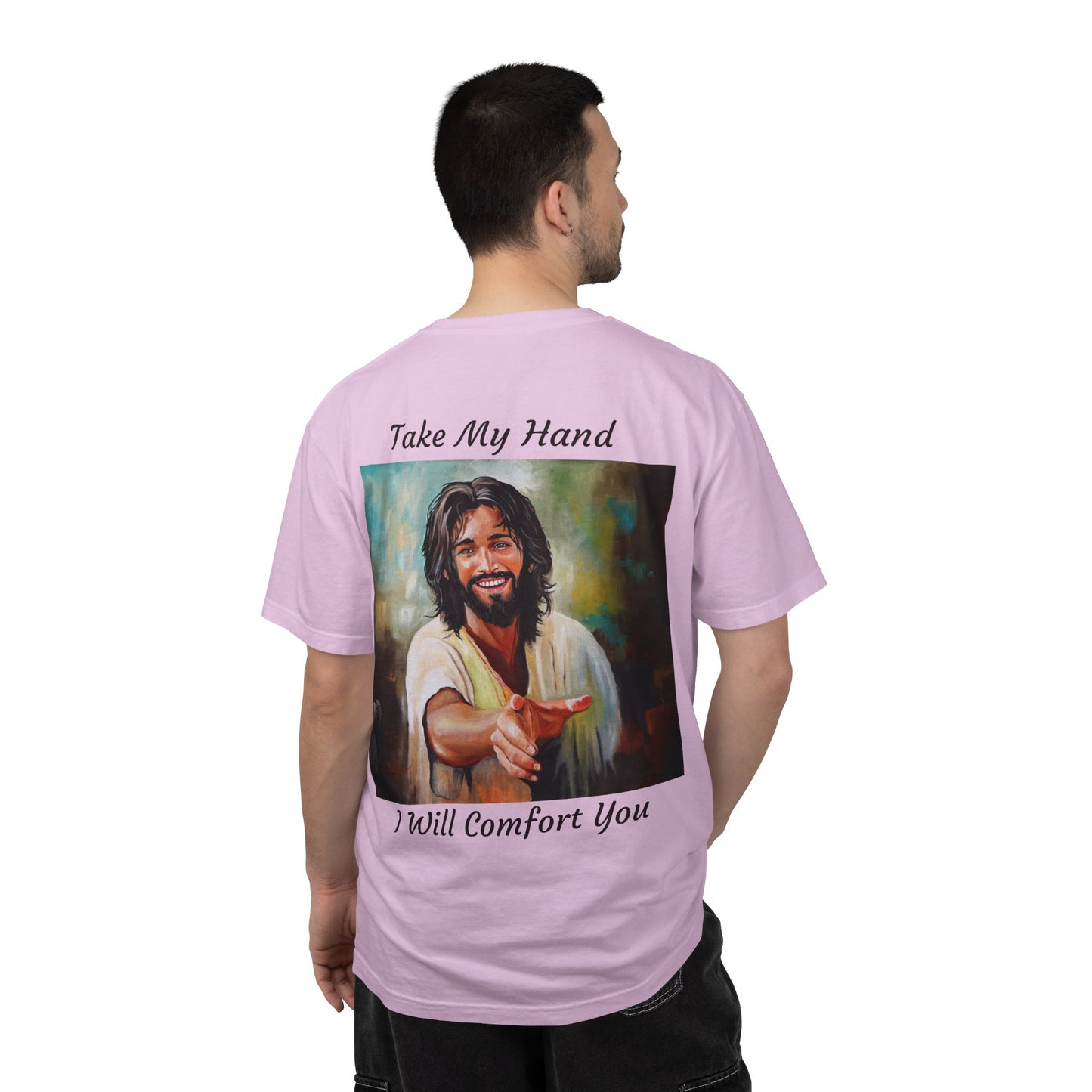 Take My Hand/I Will Comfort You Jesus T-Shirt — "The 100 Faces of Jesus A Sacred Ode: Healing"