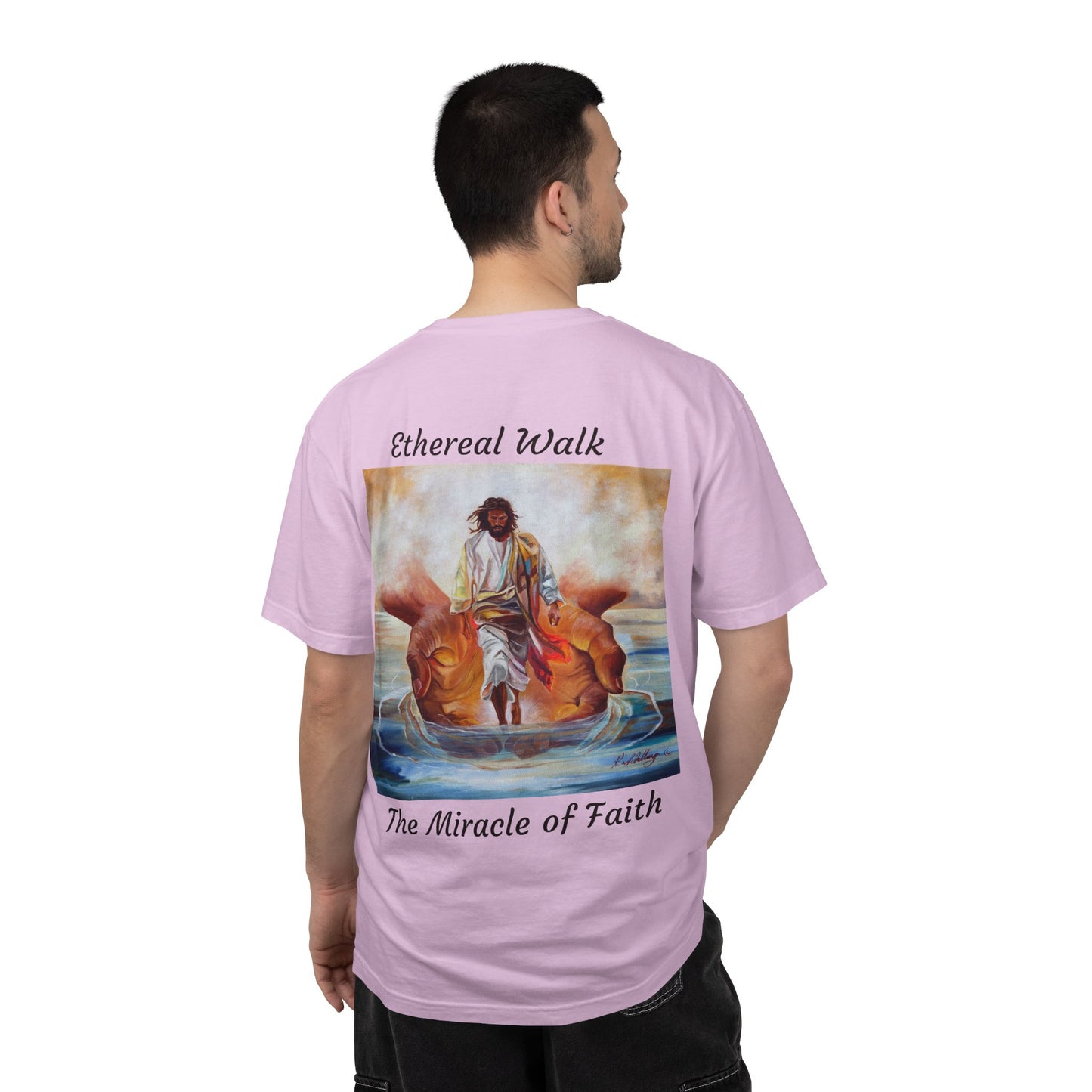 Ethereal Walk/The Miracle of Faith T-Shirt — "The 100 Faces of Jesus A Sacred Ode: Healing"