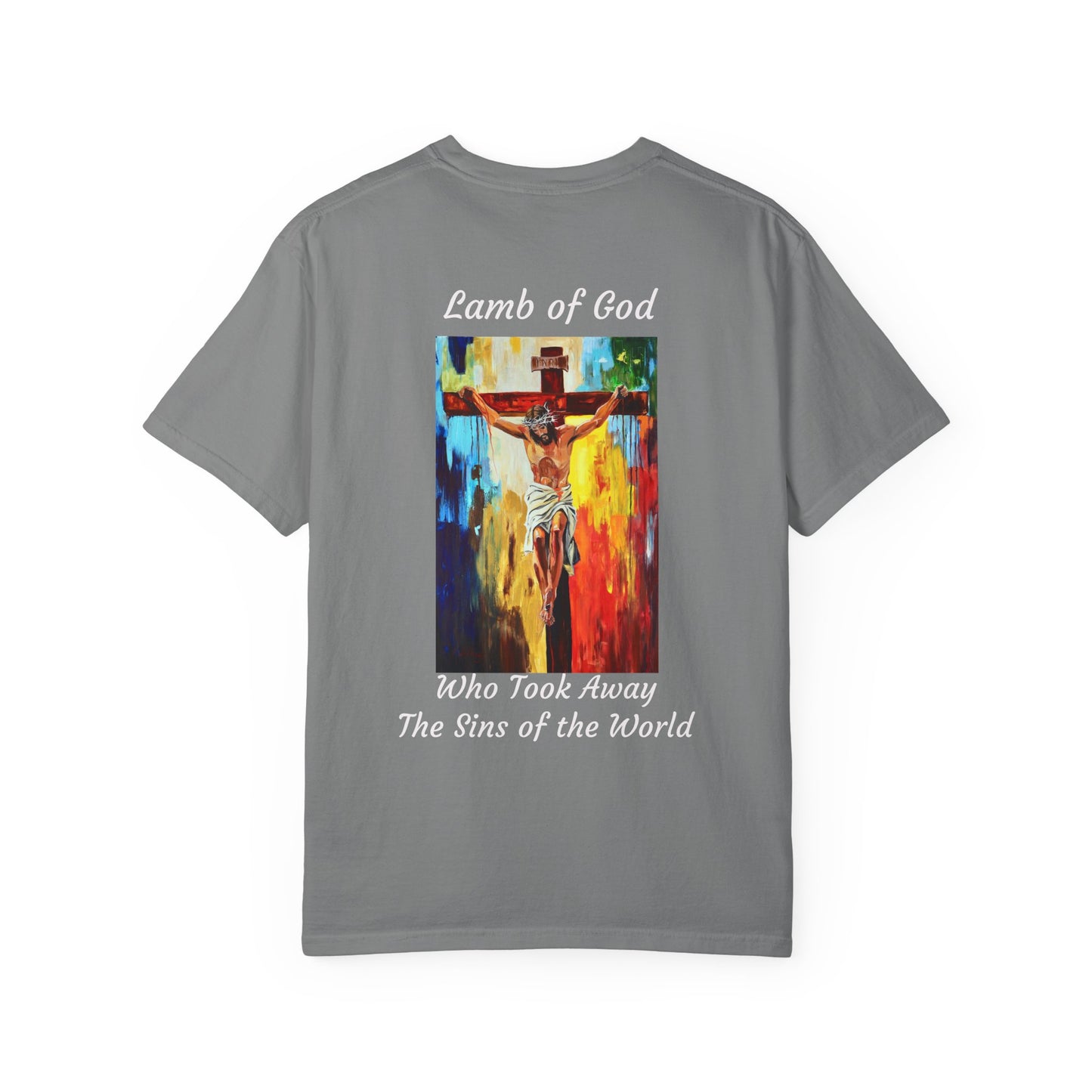Lamb of God/Who Took Away The Sins of the World T-Shirt — "The 100 Faces of Jesus A Sacred Ode: Healing"
