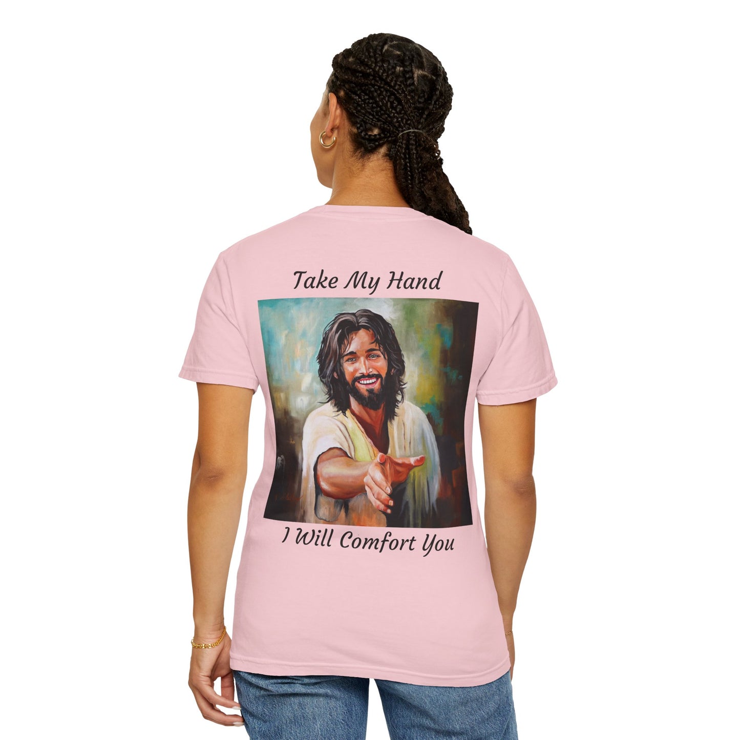 Take My Hand/I Will Comfort You Jesus T-Shirt — "The 100 Faces of Jesus A Sacred Ode: Healing"
