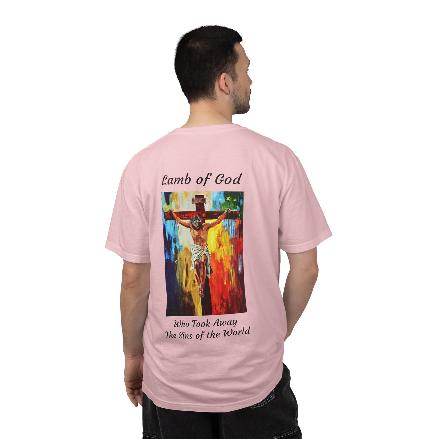 Lamb of God/Who Took Away The Sins of the World T-Shirt — "The 100 Faces of Jesus A Sacred Ode: Healing"