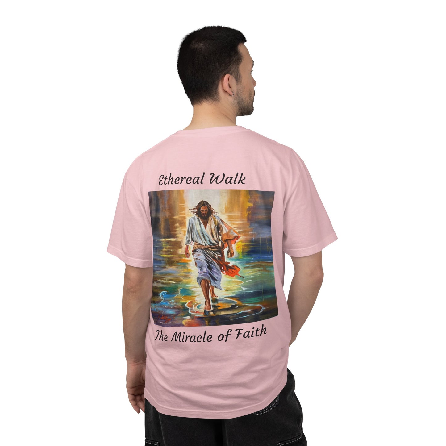 Ethereal Walk/The Miracle of Faith T-Shirt — "The 100 Faces of Jesus A Sacred Ode: Healing"