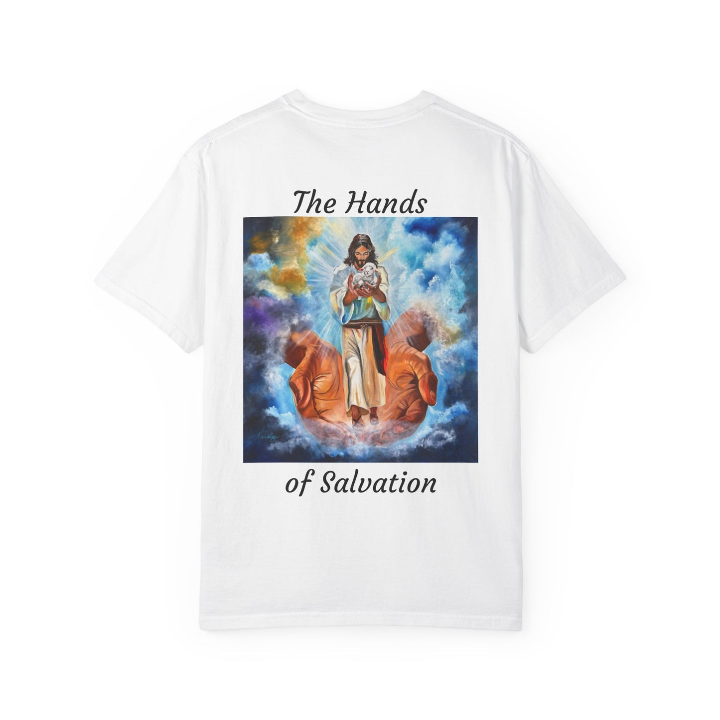 Religious T-Shirt — 'The Hands of Salvation' Prayer Graphic Tee
