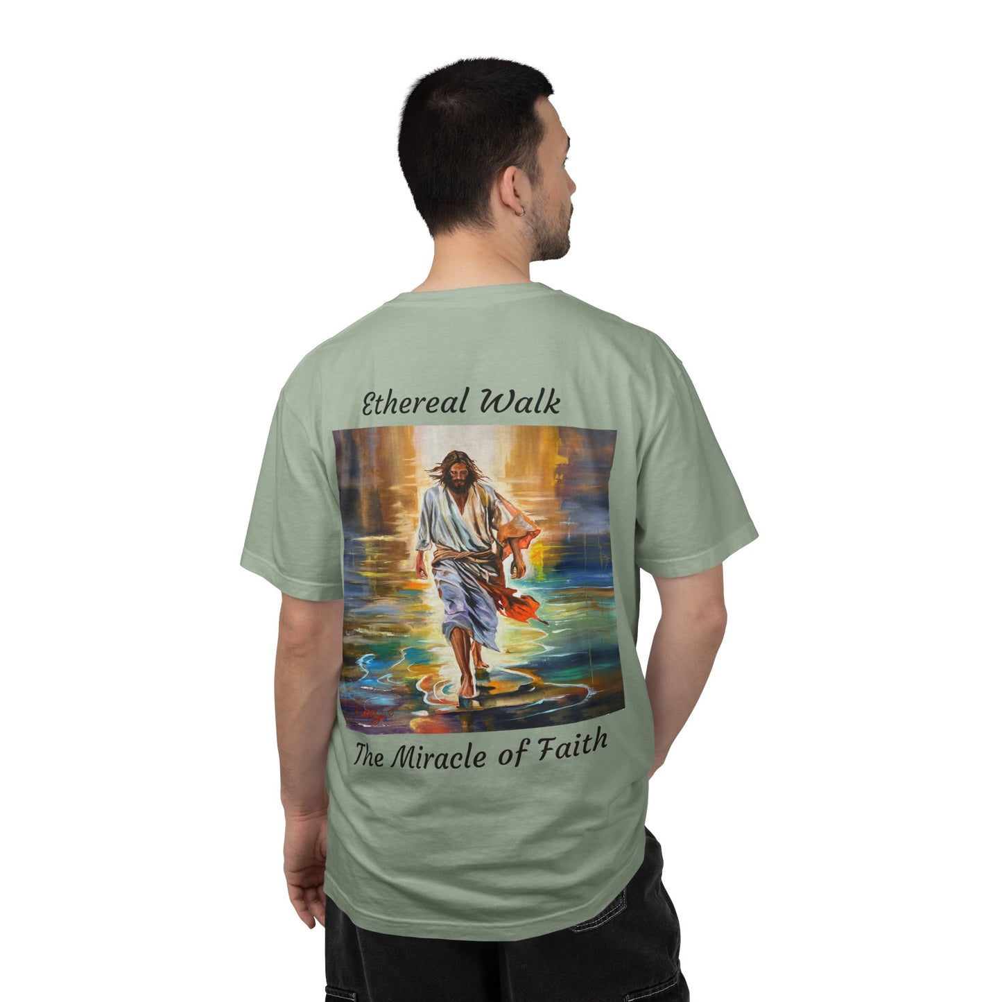 Ethereal Walk/The Miracle of Faith T-Shirt — "The 100 Faces of Jesus A Sacred Ode: Healing"