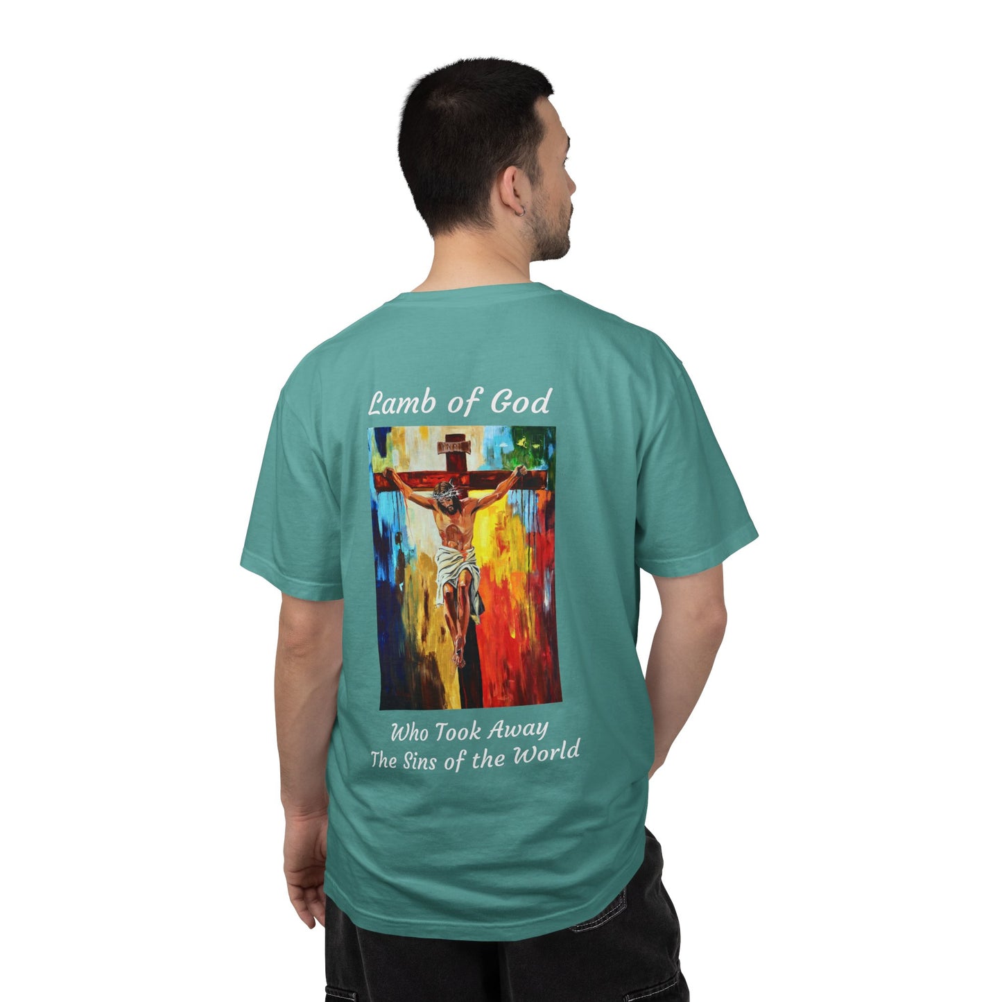 Lamb of God/Who Took Away The Sins of the World T-Shirt — "The 100 Faces of Jesus A Sacred Ode: Healing"