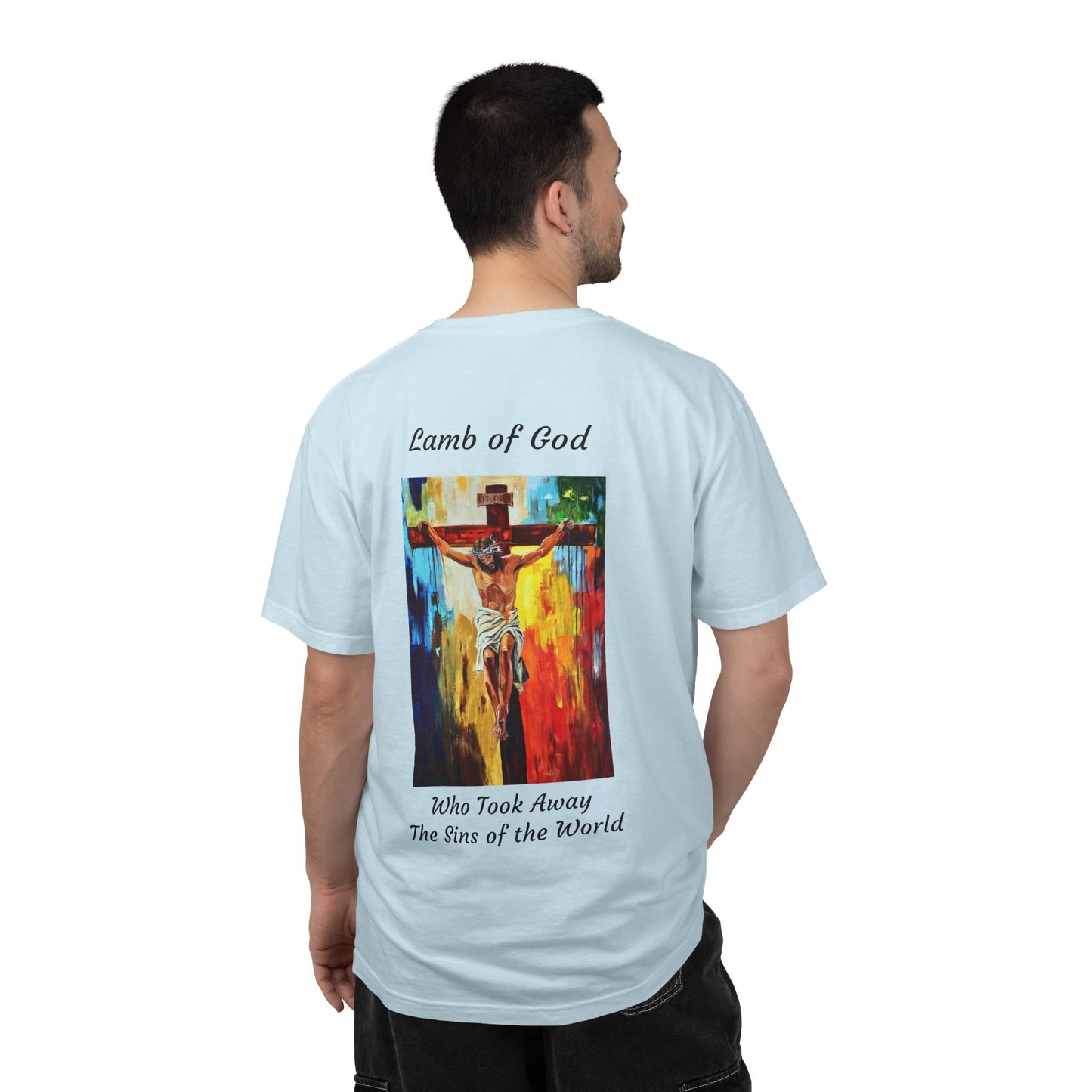 Lamb of God/Who Took Away The Sins of the World T-Shirt — "The 100 Faces of Jesus A Sacred Ode: Healing"