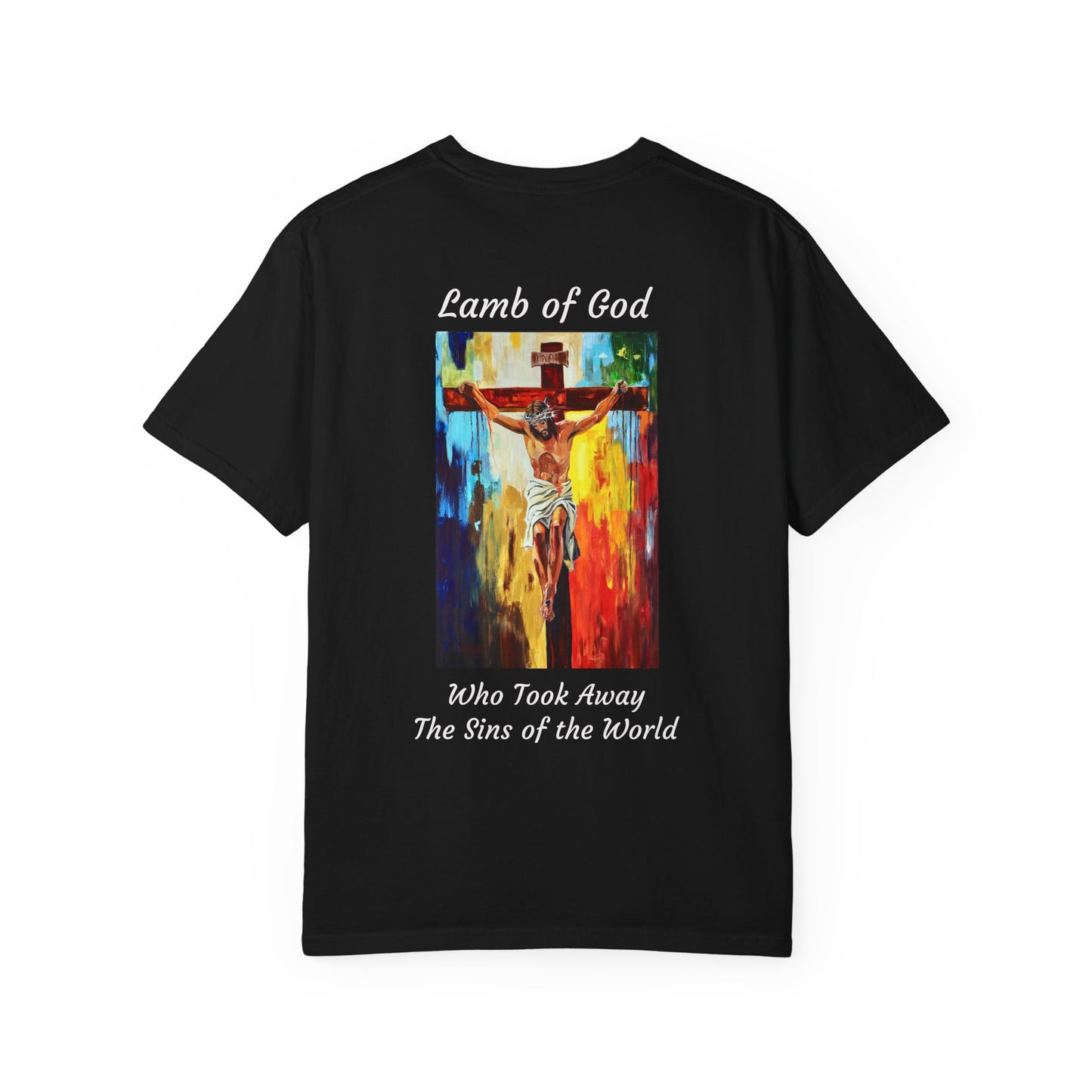 Lamb of God/Who Took Away The Sins of the World T-Shirt — "The 100 Faces of Jesus A Sacred Ode: Healing"