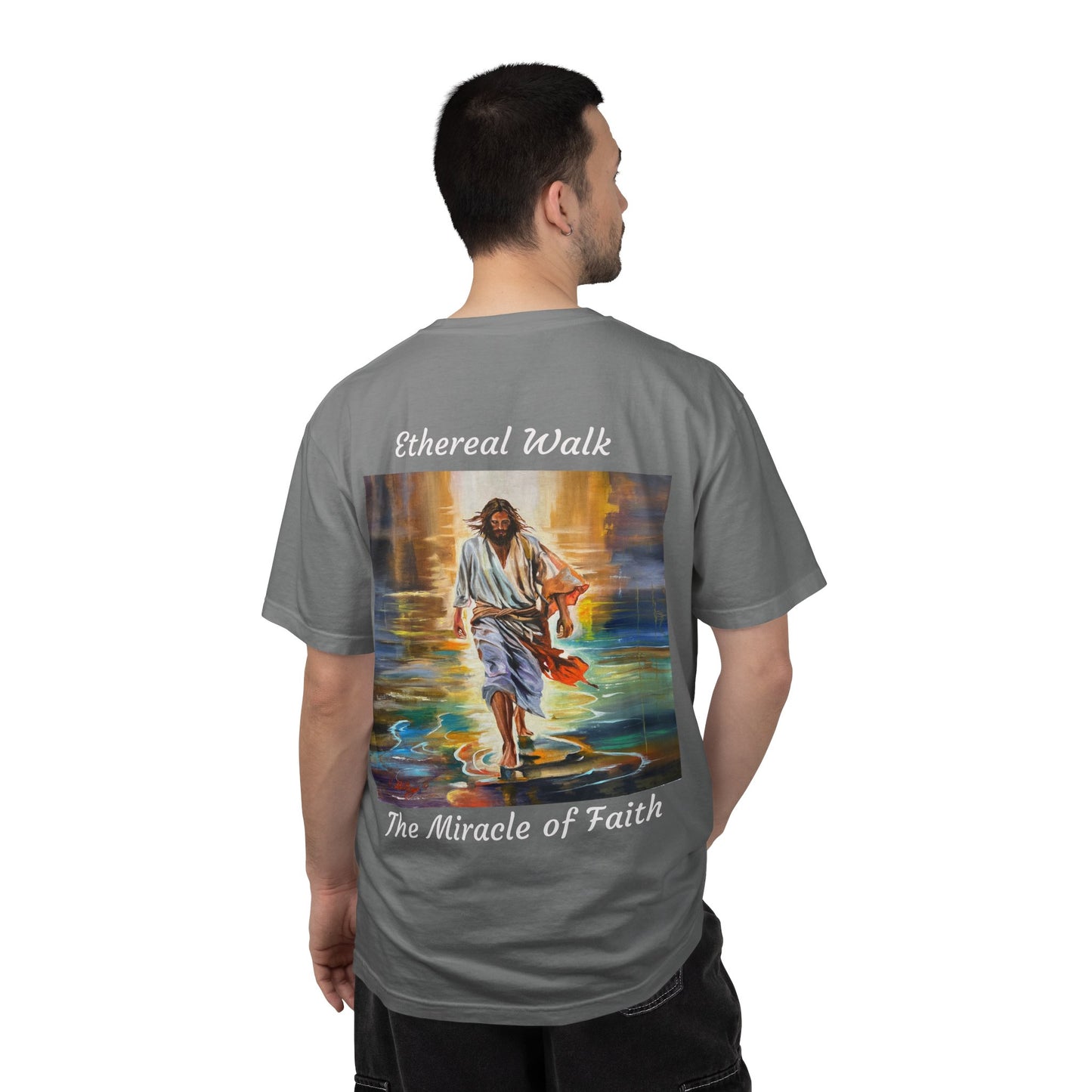 Ethereal Walk/The Miracle of Faith T-Shirt — "The 100 Faces of Jesus A Sacred Ode: Healing"