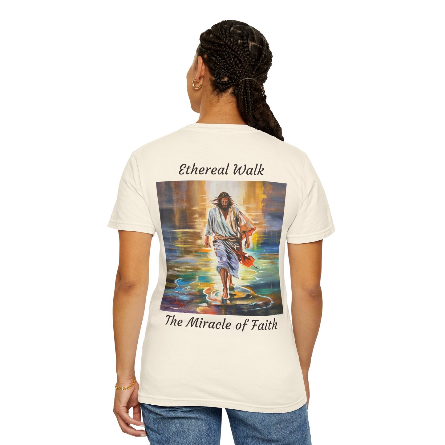 Ethereal Walk/The Miracle of Faith T-Shirt — "The 100 Faces of Jesus A Sacred Ode: Healing"