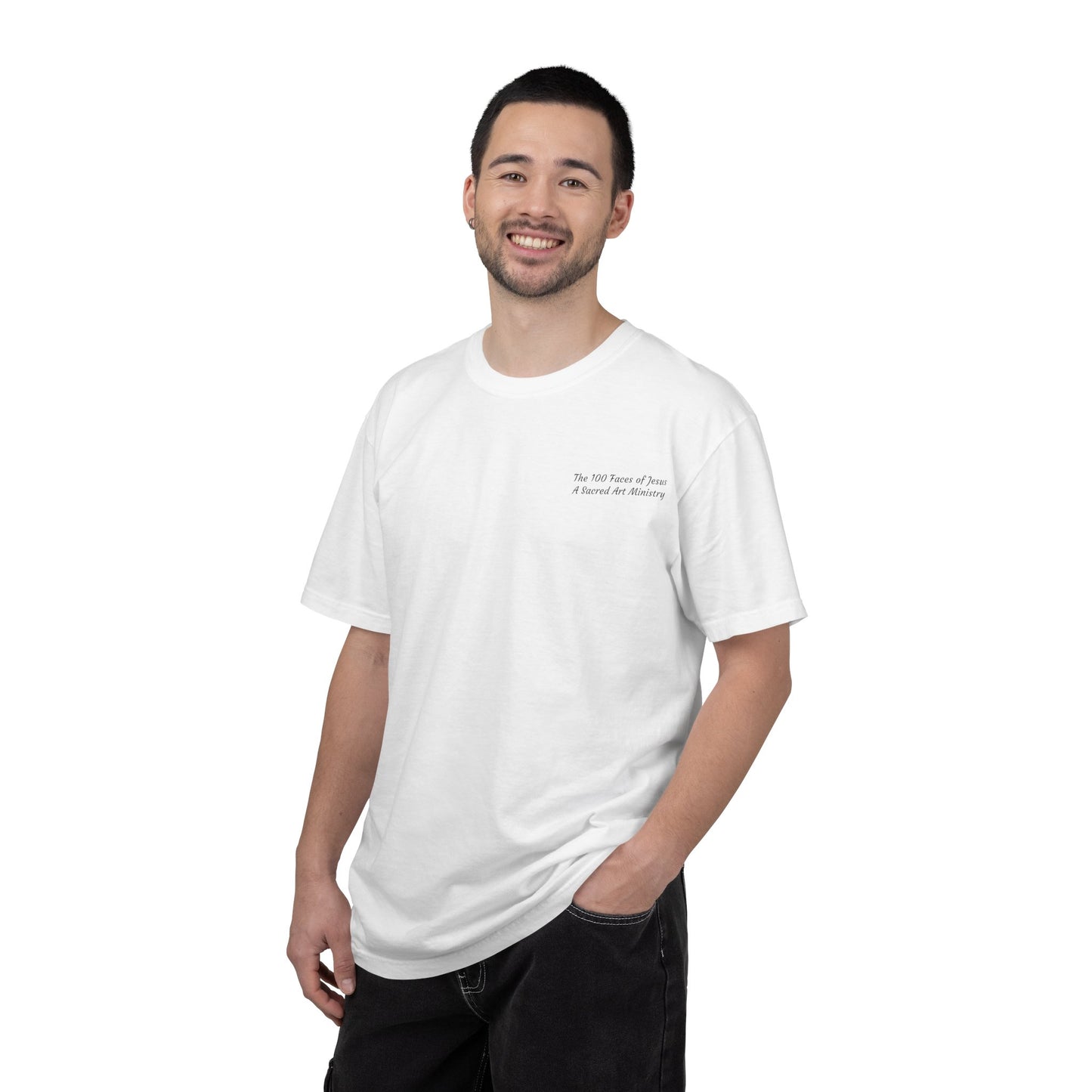 Jesus Prayer T-Shirt — "Silent Echos of Sacrafice: Blood Shed for You" Christian Graphic Tee