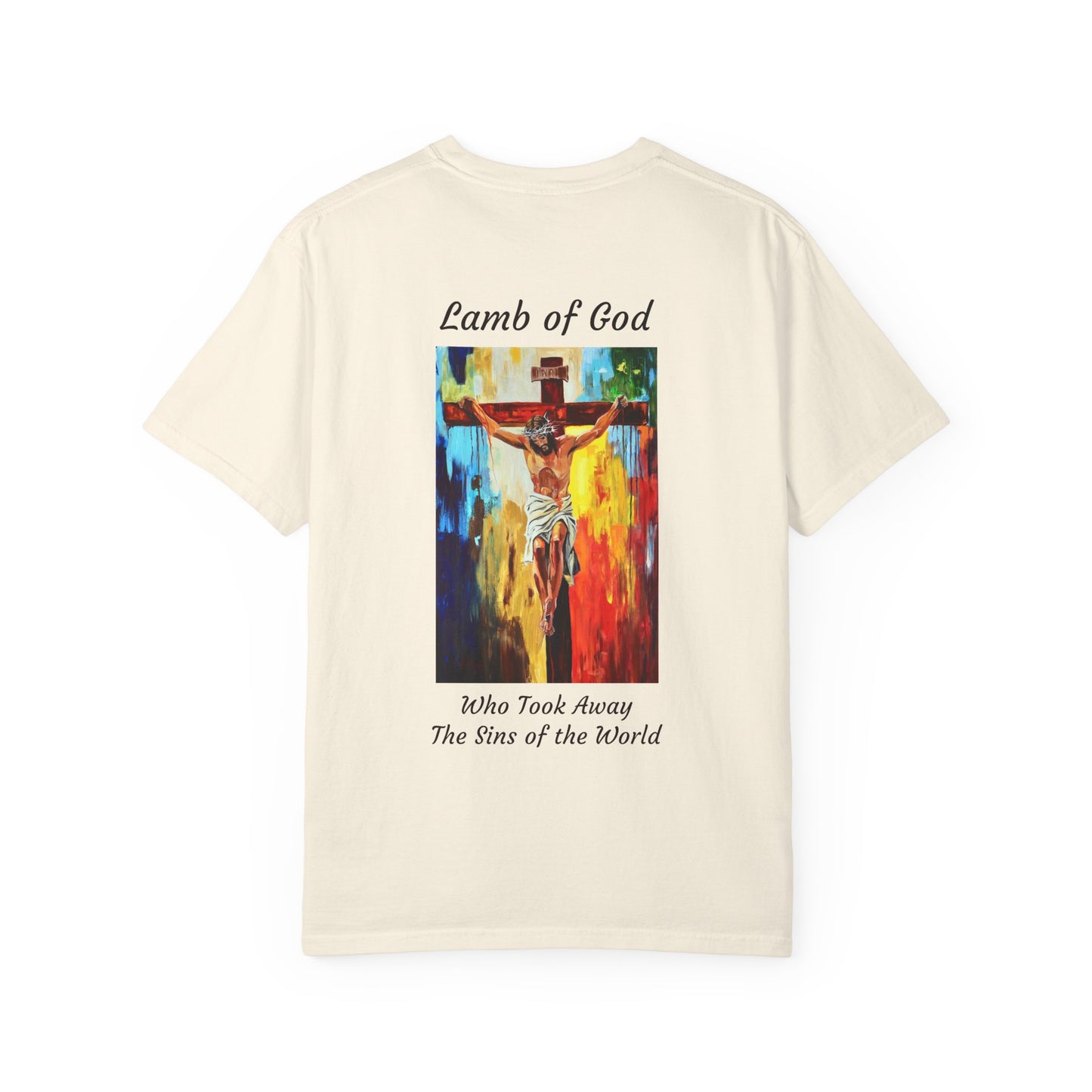 Lamb of God/Who Took Away The Sins of the World T-Shirt — "The 100 Faces of Jesus A Sacred Ode: Healing"