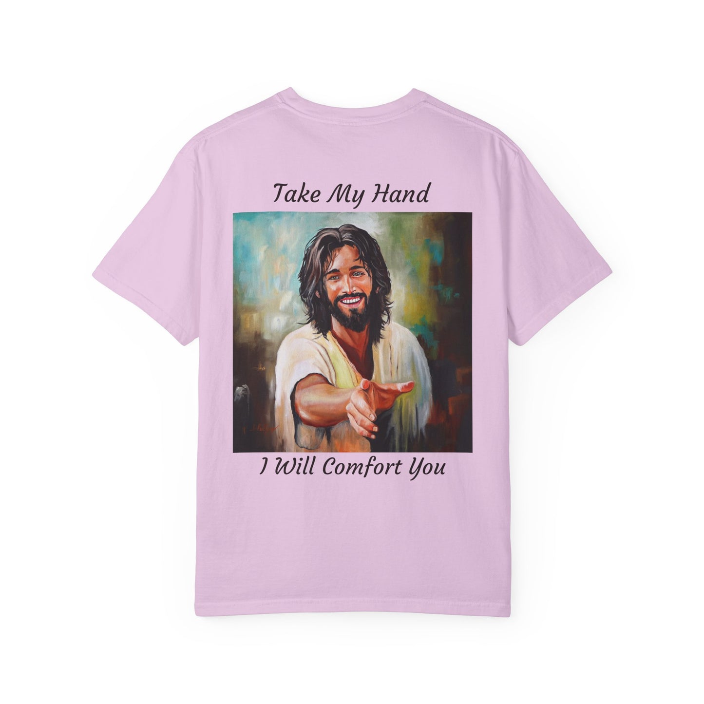 Take My Hand/I Will Comfort You Jesus T-Shirt — "The 100 Faces of Jesus A Sacred Ode: Healing"