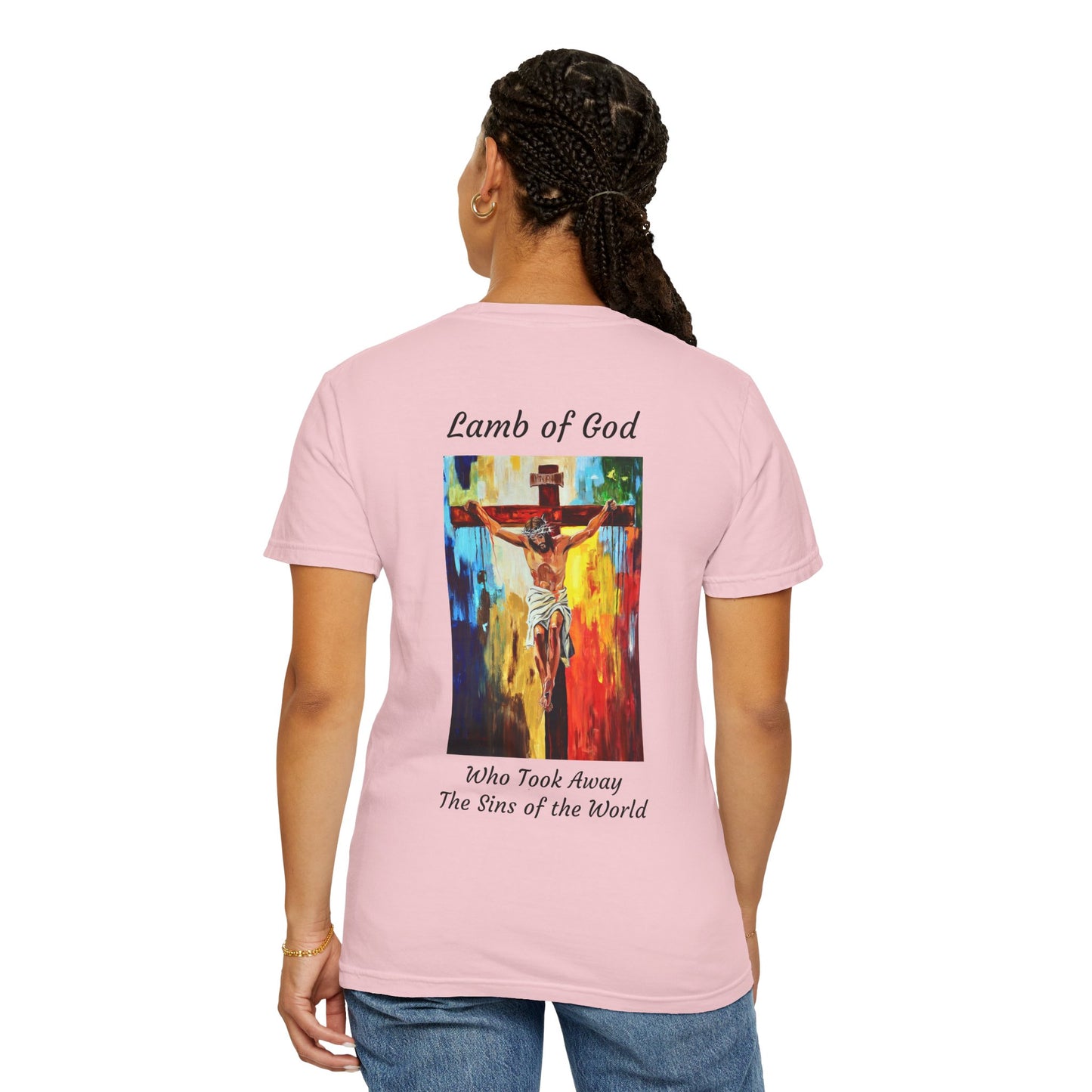 Lamb of God/Who Took Away The Sins of the World T-Shirt — "The 100 Faces of Jesus A Sacred Ode: Healing"