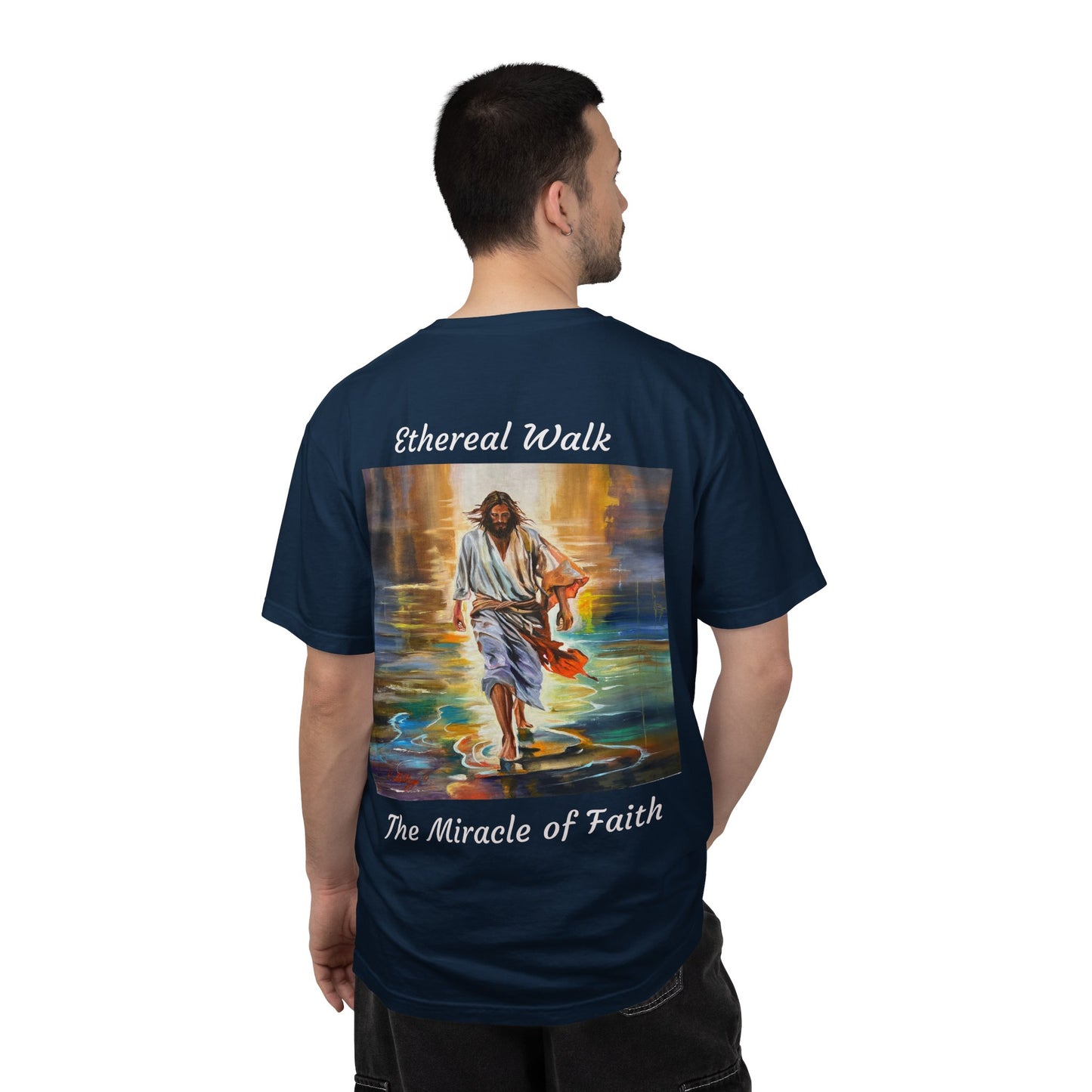 Ethereal Walk/The Miracle of Faith T-Shirt — "The 100 Faces of Jesus A Sacred Ode: Healing"
