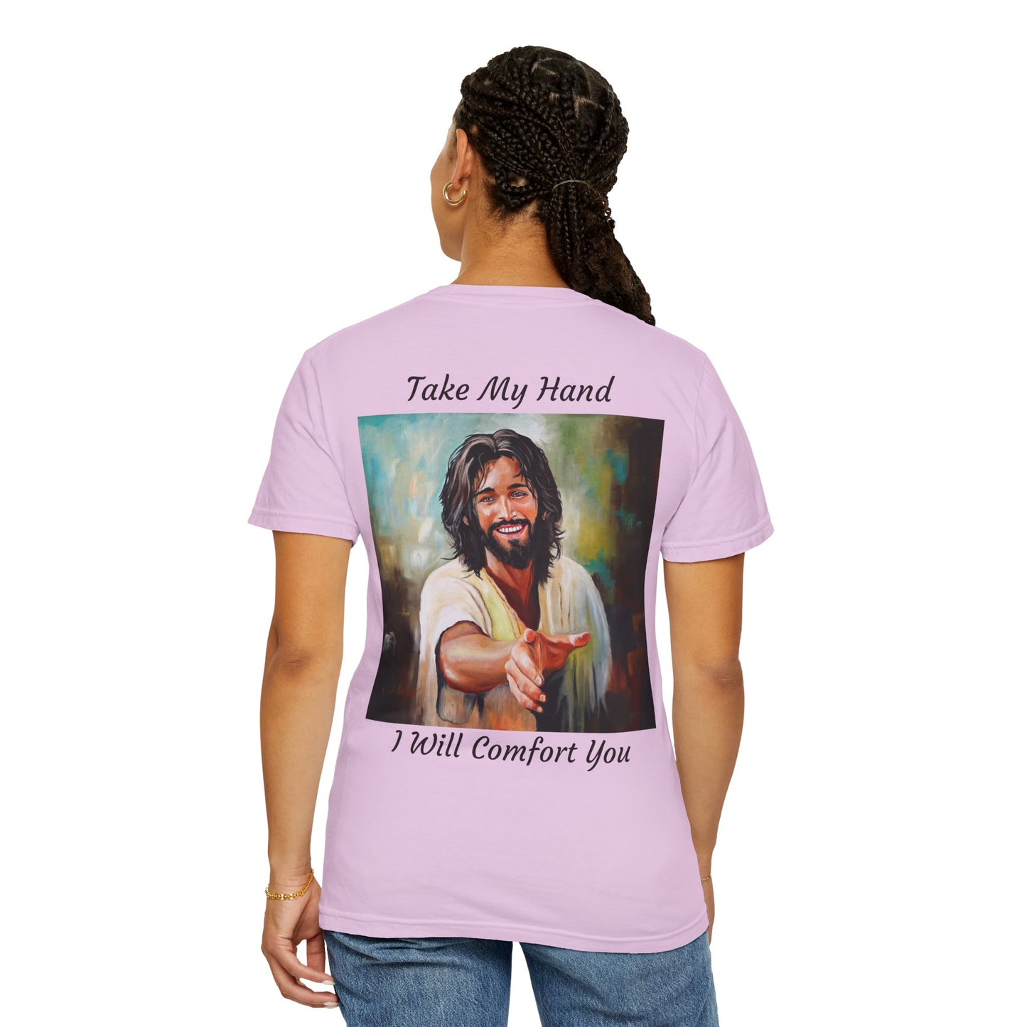Take My Hand/I Will Comfort You Jesus T-Shirt — "The 100 Faces of Jesus A Sacred Ode: Healing"