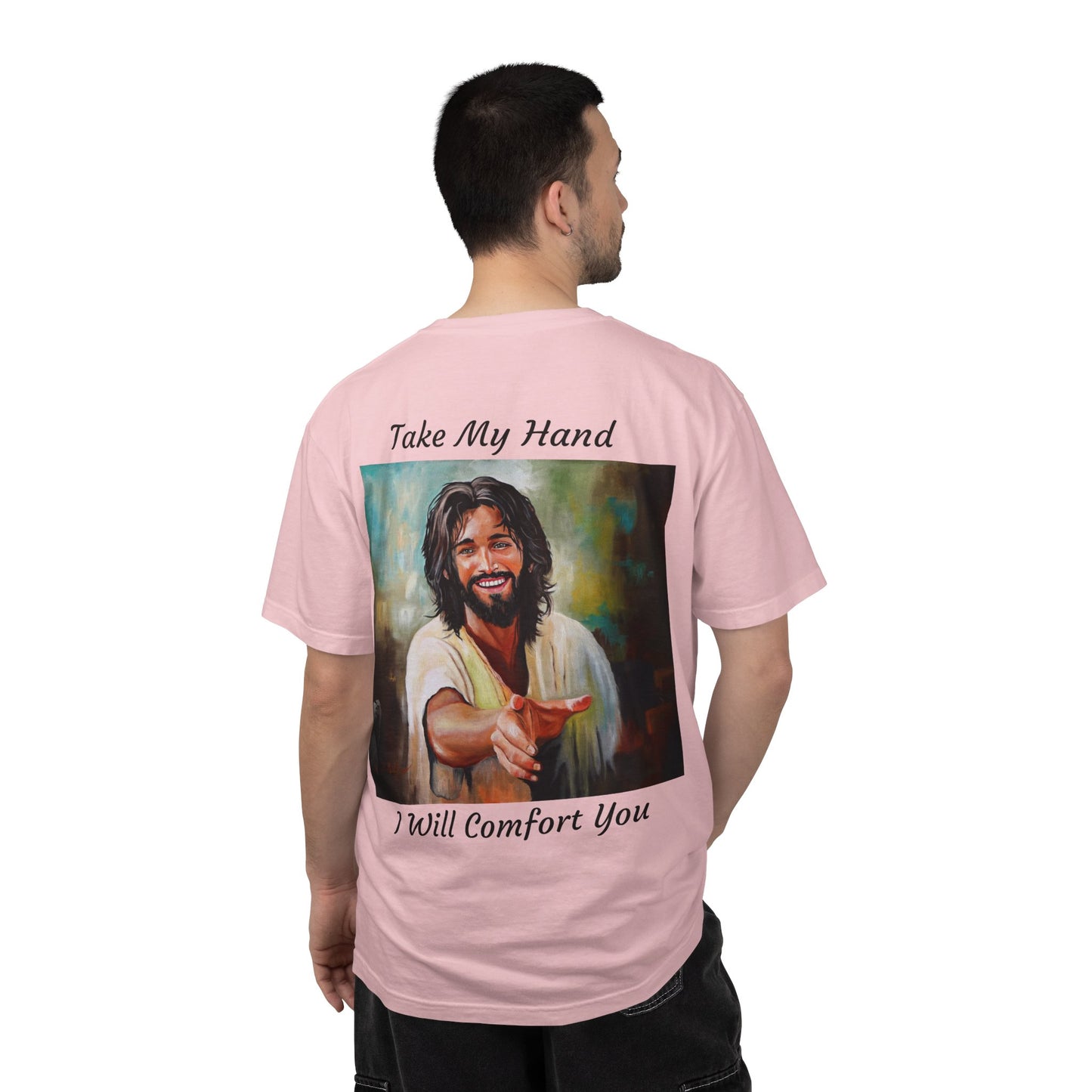 Take My Hand/I Will Comfort You Jesus T-Shirt — "The 100 Faces of Jesus A Sacred Ode: Healing"