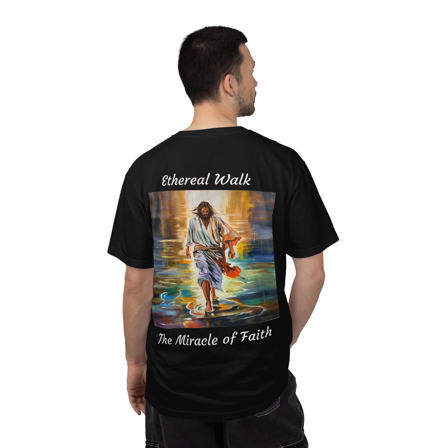 Ethereal Walk/The Miracle of Faith T-Shirt — "The 100 Faces of Jesus A Sacred Ode: Healing"