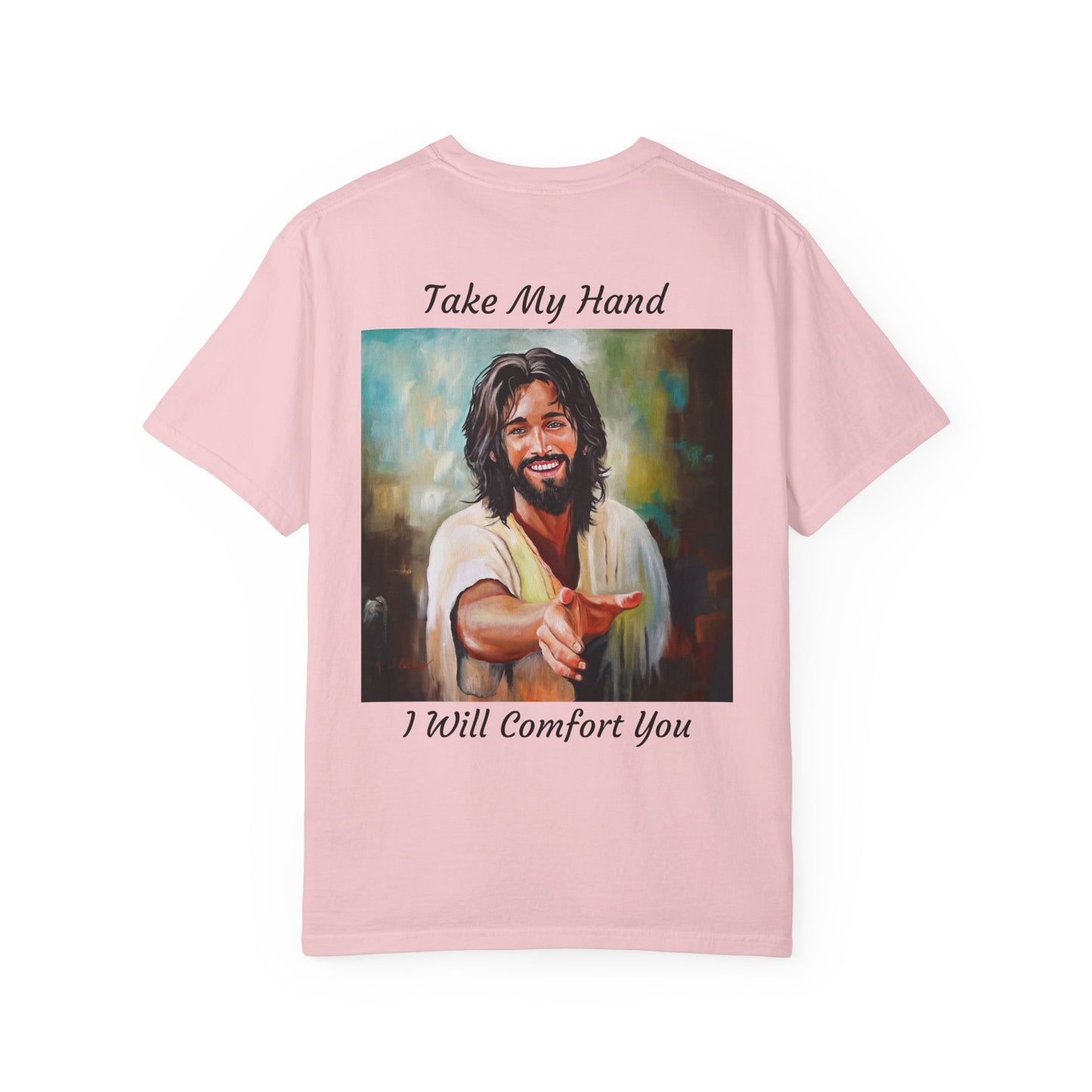 Take My Hand/I Will Comfort You Jesus T-Shirt — "The 100 Faces of Jesus A Sacred Ode: Healing"