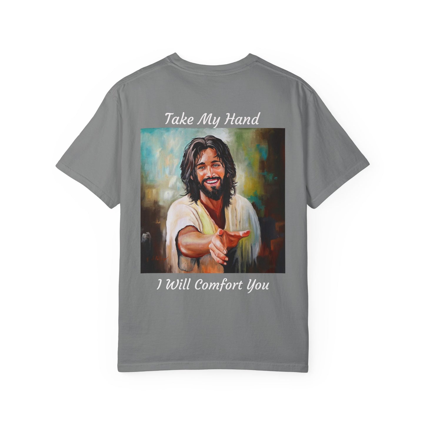 Take My Hand/I Will Comfort You Jesus T-Shirt — "The 100 Faces of Jesus A Sacred Ode: Healing"