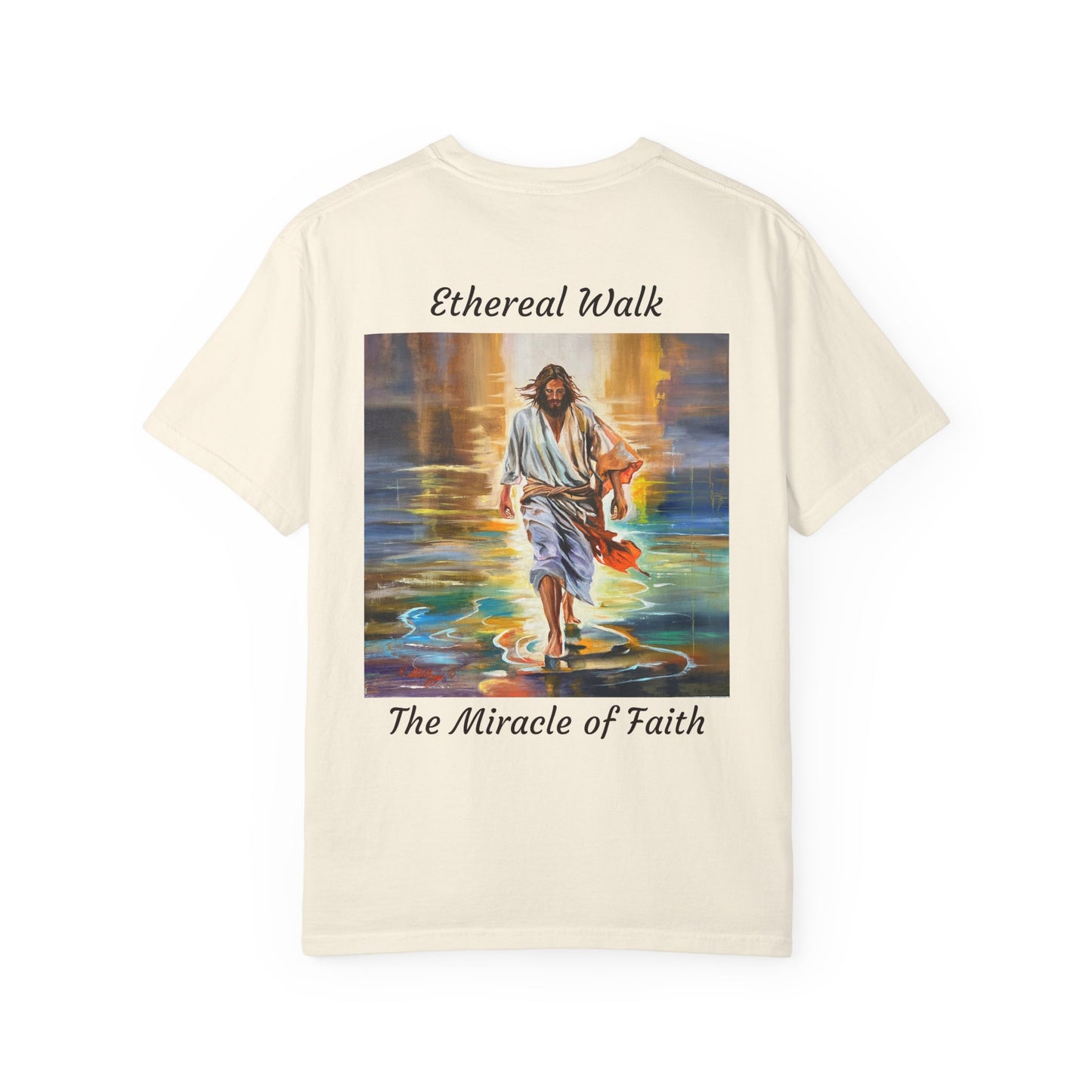 Ethereal Walk/The Miracle of Faith T-Shirt — "The 100 Faces of Jesus A Sacred Ode: Healing"