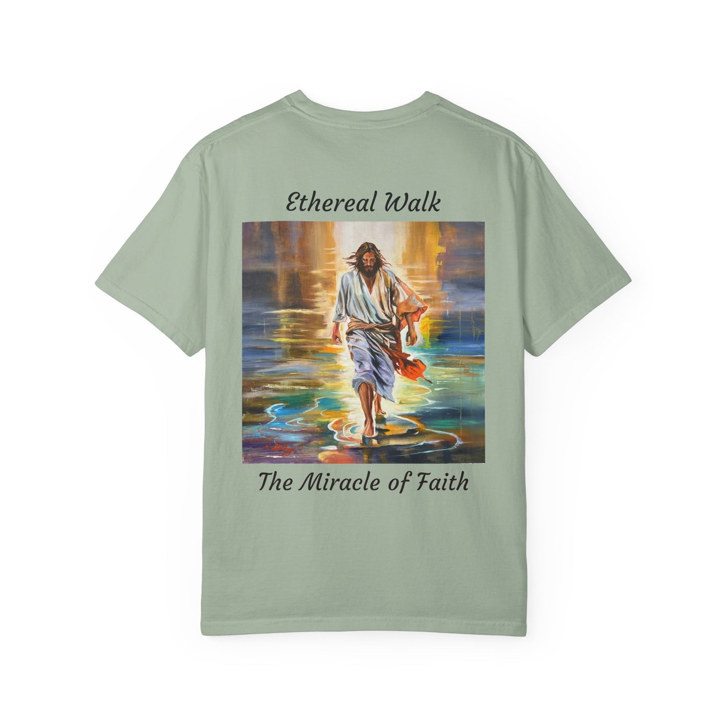 Ethereal Walk/The Miracle of Faith T-Shirt — "The 100 Faces of Jesus A Sacred Ode: Healing"
