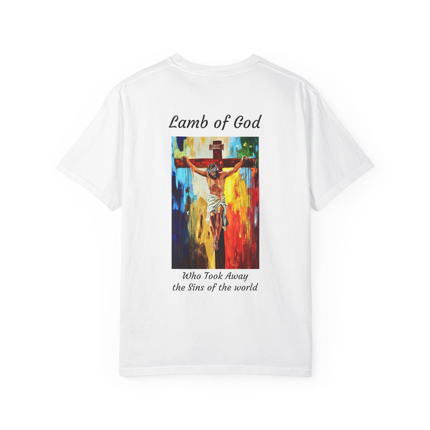 Lamb of God/Who Took Away The Sins of the World T-Shirt — "The 100 Faces of Jesus A Sacred Ode: Healing"