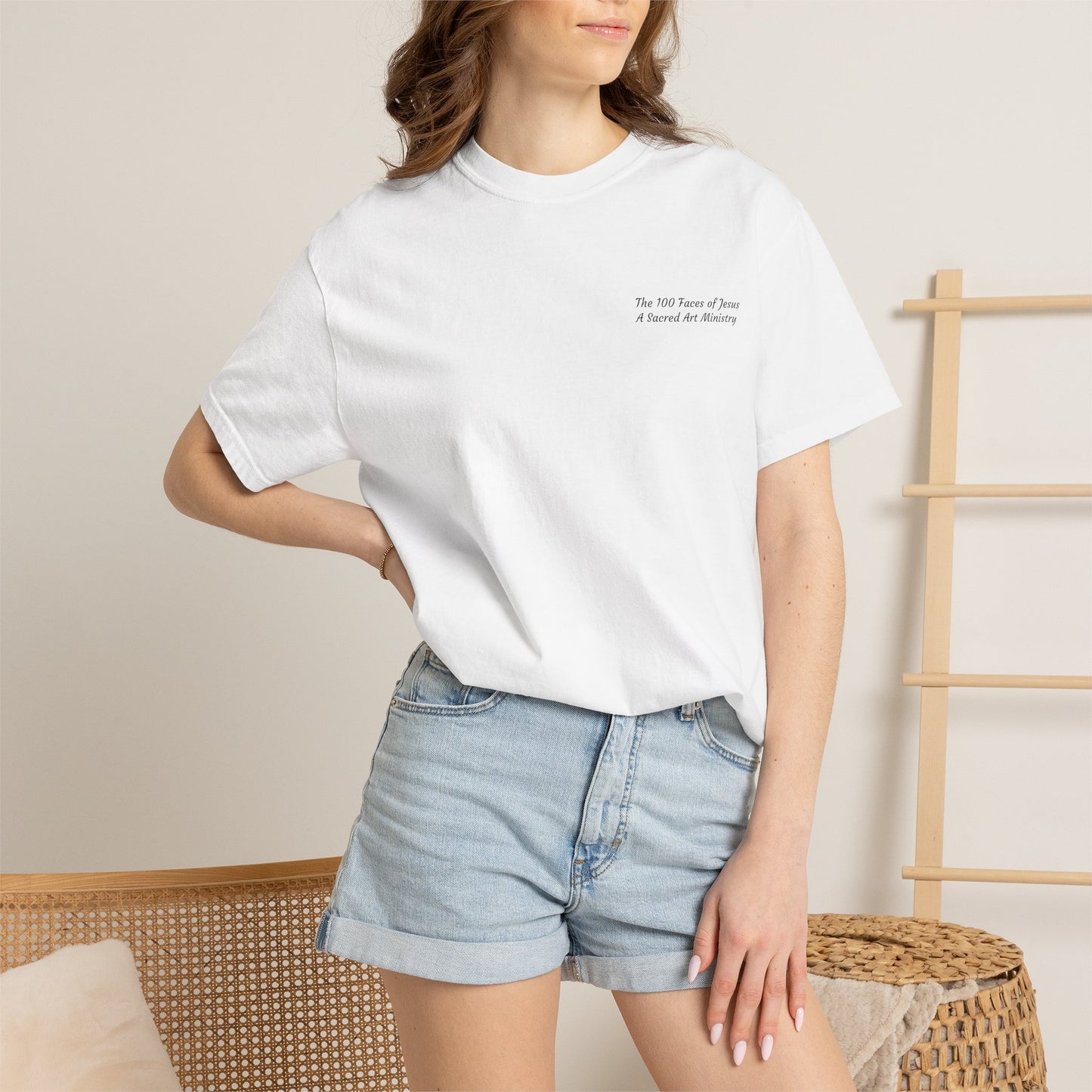 Jesus Prayer T-Shirt — "Silent Echos of Sacrafice: Blood Shed for You" Christian Graphic Tee